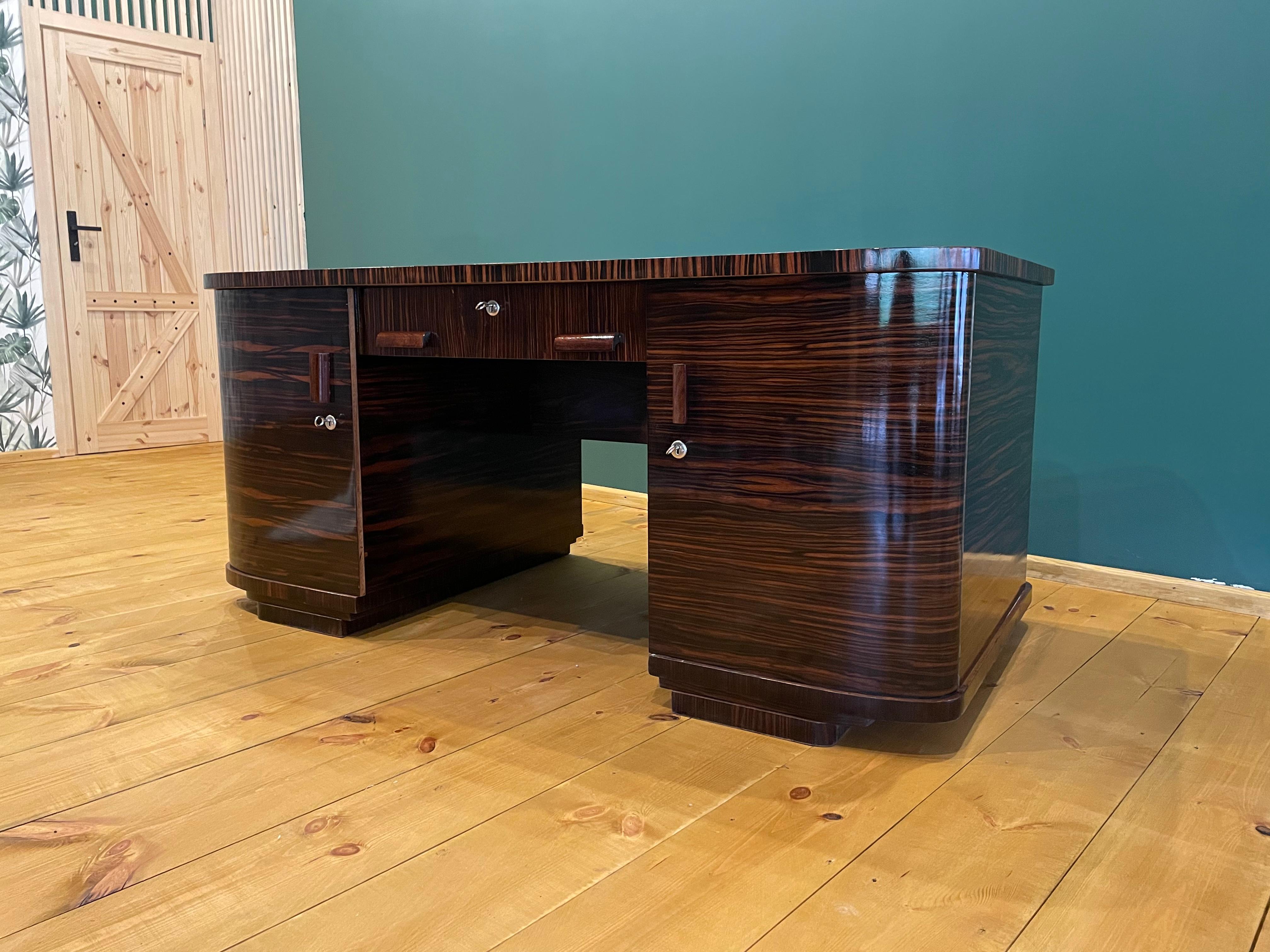 Czech Art Deco Office Desk Bilateralne 