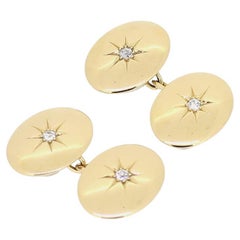 Art Deco Old Cut Diamond Cufflinks