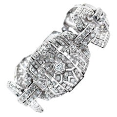 Art Deco Old Cut Diamond Platinum Bracelet Art Deco Old Cut Diamond Platinum Bracelet
