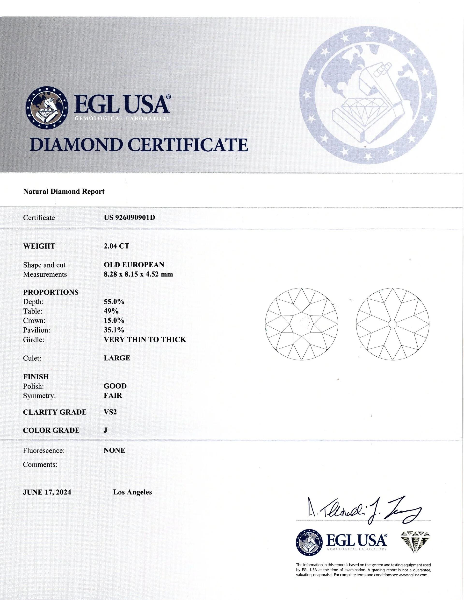 Taille vieille Europe Bague cible Art déco en or blanc 14 carats avec diamants et saphirs de 2,04 carats de taille européenne ancienne en vente