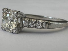 Art Deco Old European Cut Diamond Engagement Ring