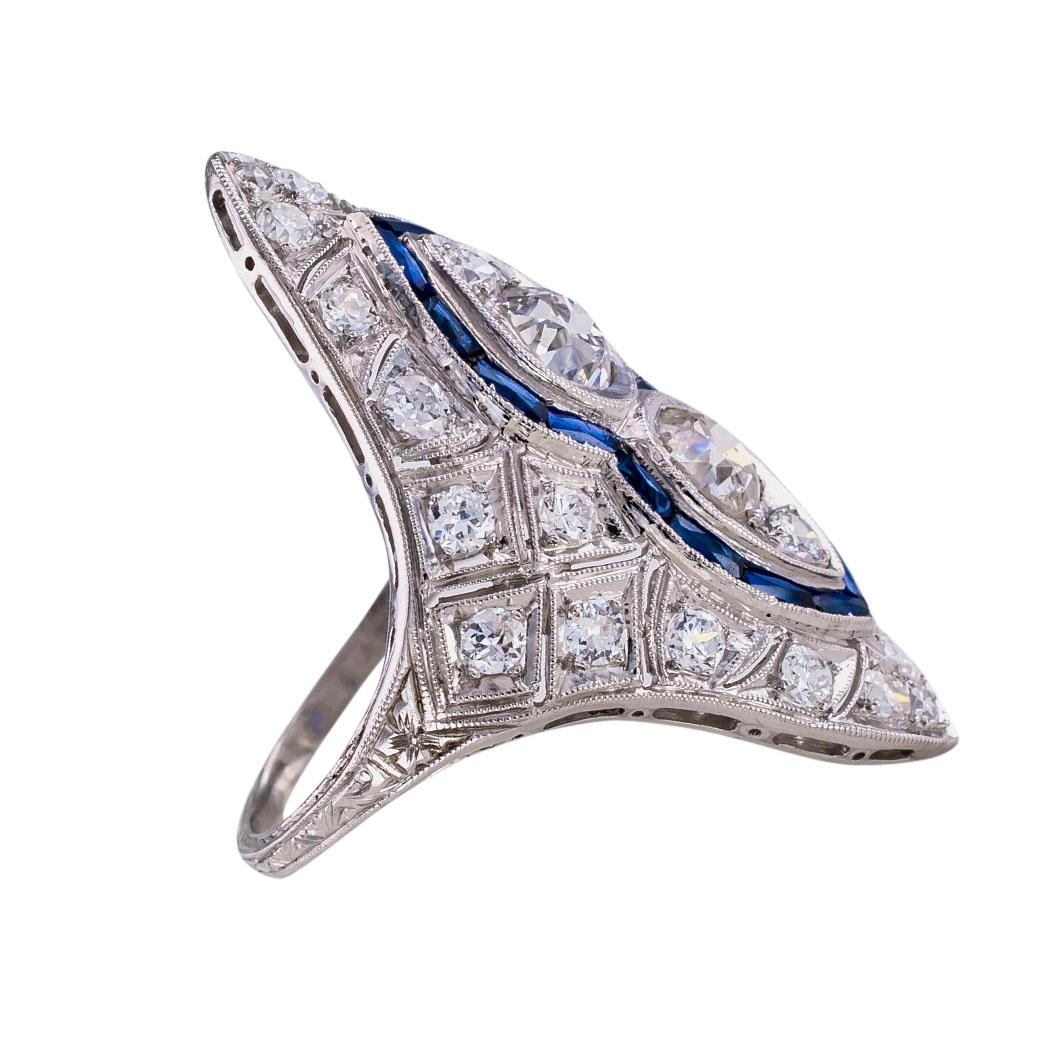 art deco dinner ring