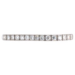 Art Deco Old European Cut Diamond Platinum Line Bracelet