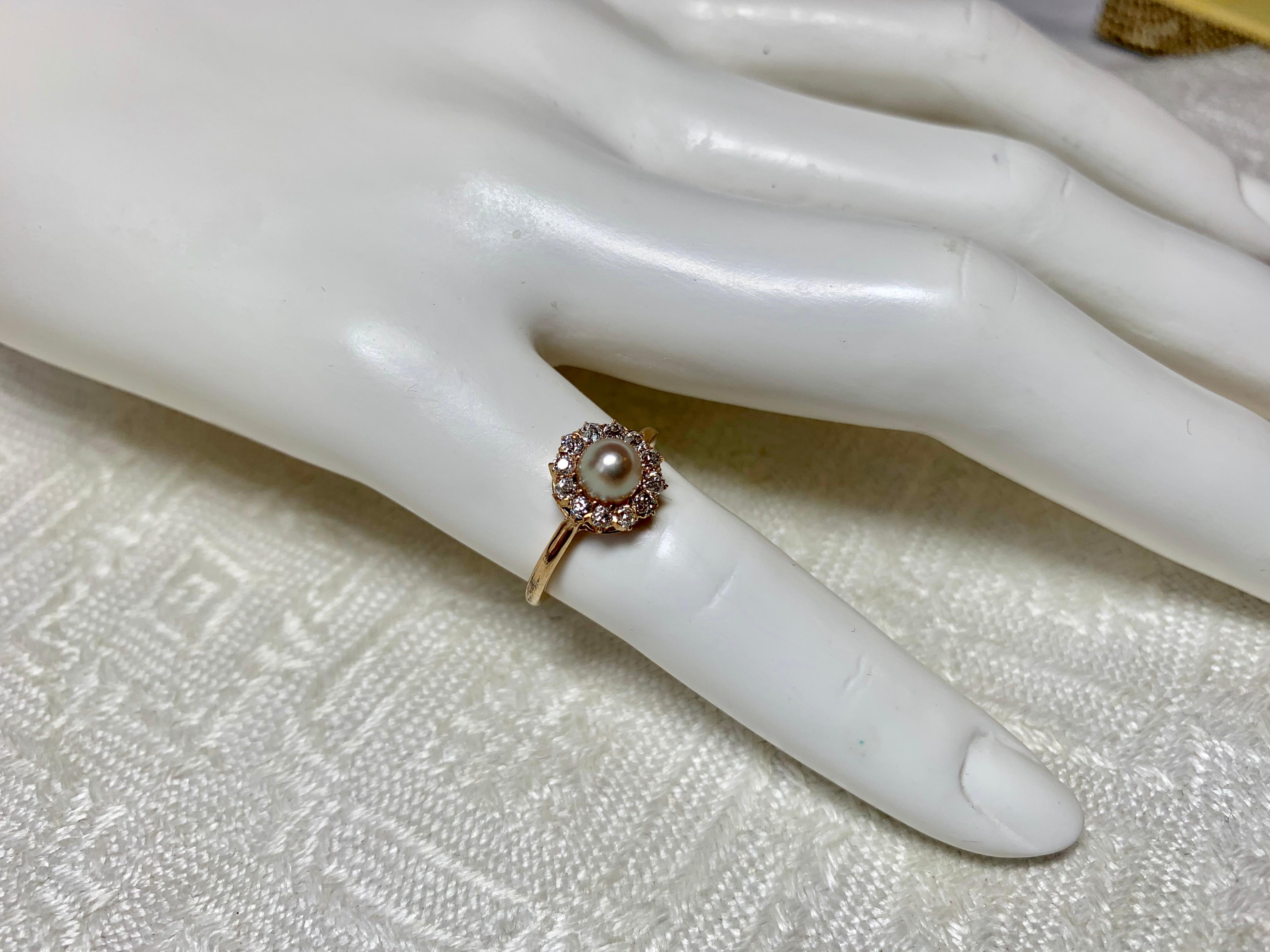 antique pearl engagement rings