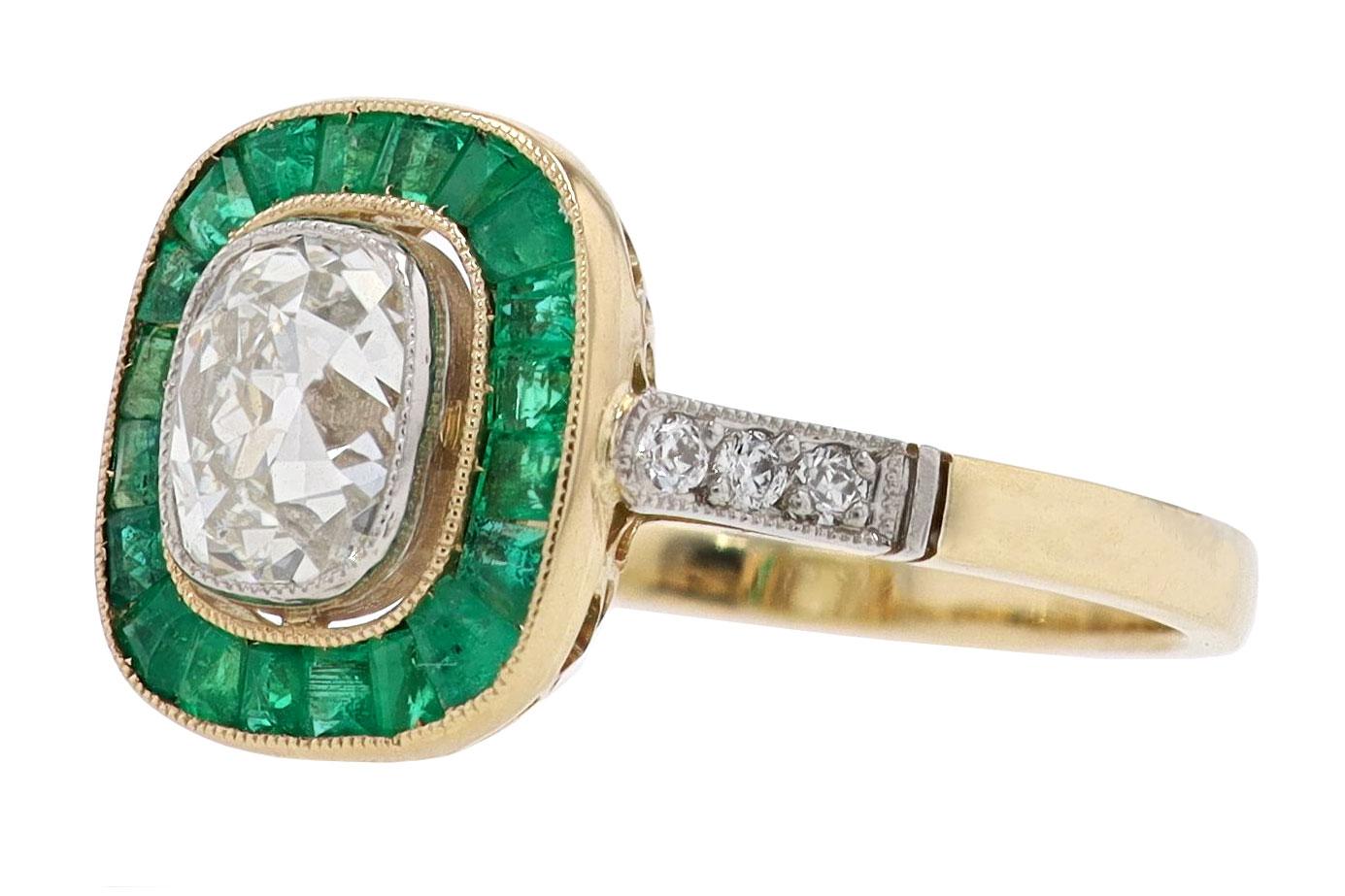 vintage emerald engagement rings 1920s