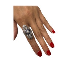 Anello Art Deco con diamanti Old Mine