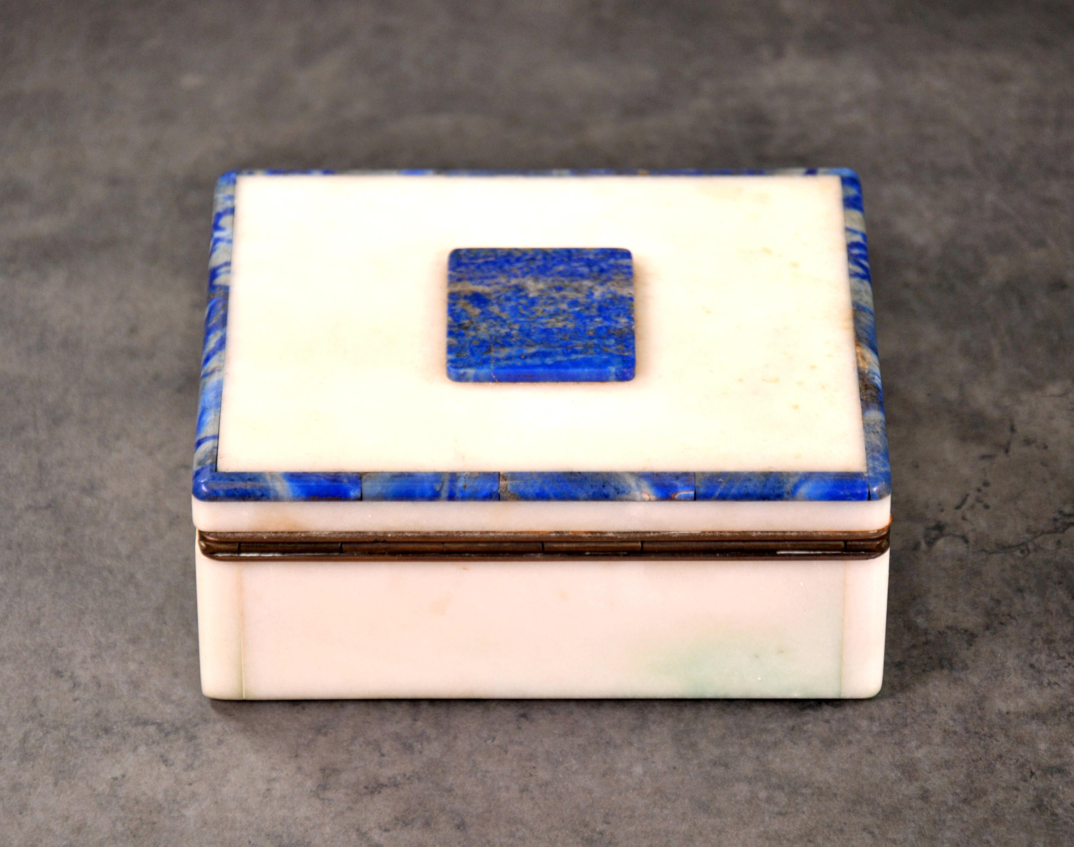 Art Deco Onyx and Lapis Box 4