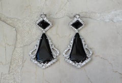 Art Deco Onyx Earrings