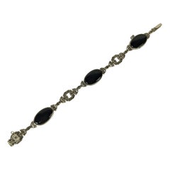 Bracelet Art Déco Onyx Marcasite