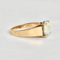 Art Deco Opal and 9 Carat Gold Ring
