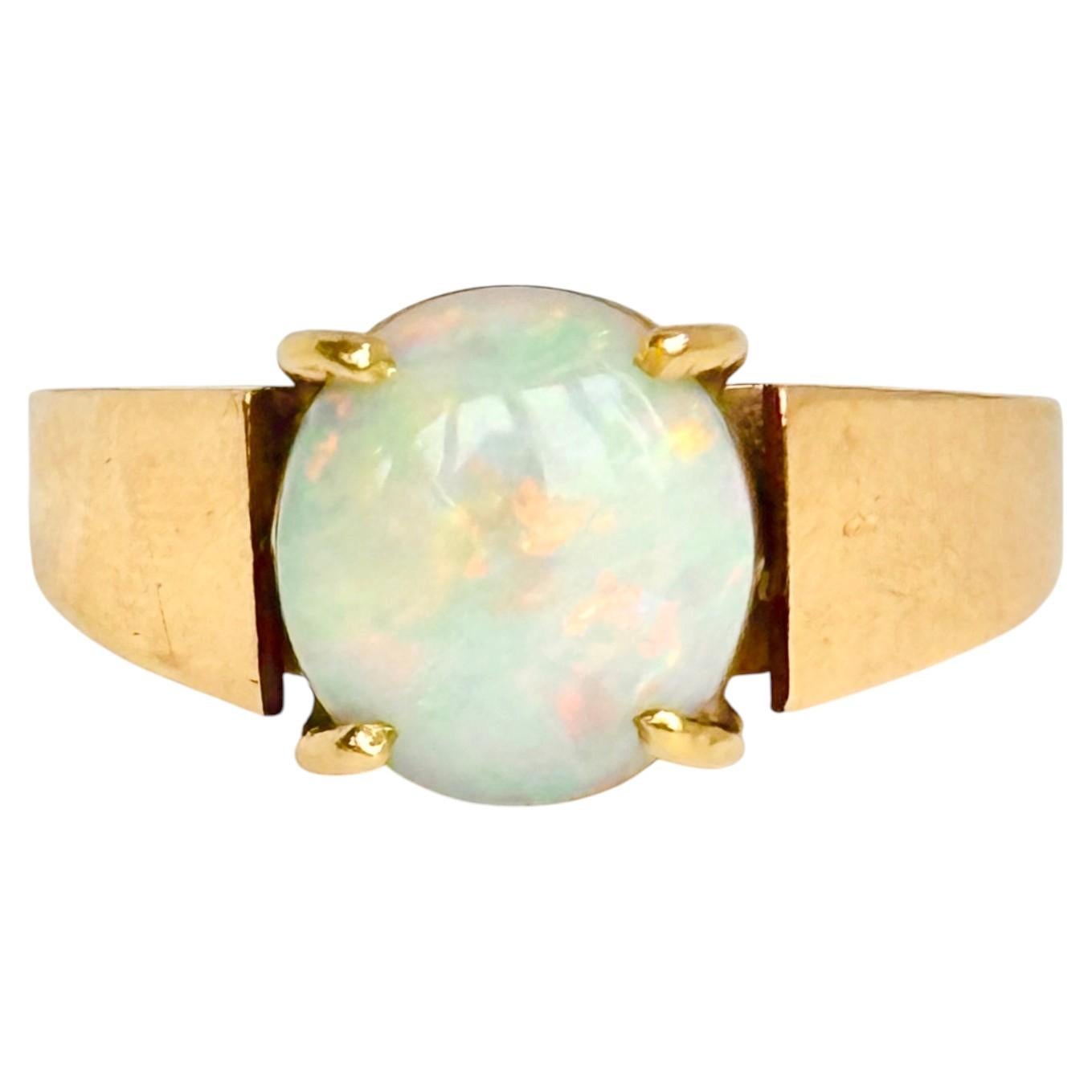 Art Deco Opal and 9 Carat Gold Ring