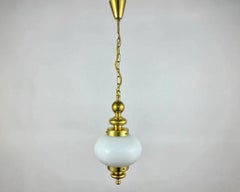 Art Deco Opaline Glass Chandelier