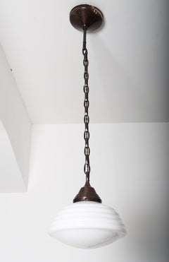 Colgantes Art Déco de vidrio opalino