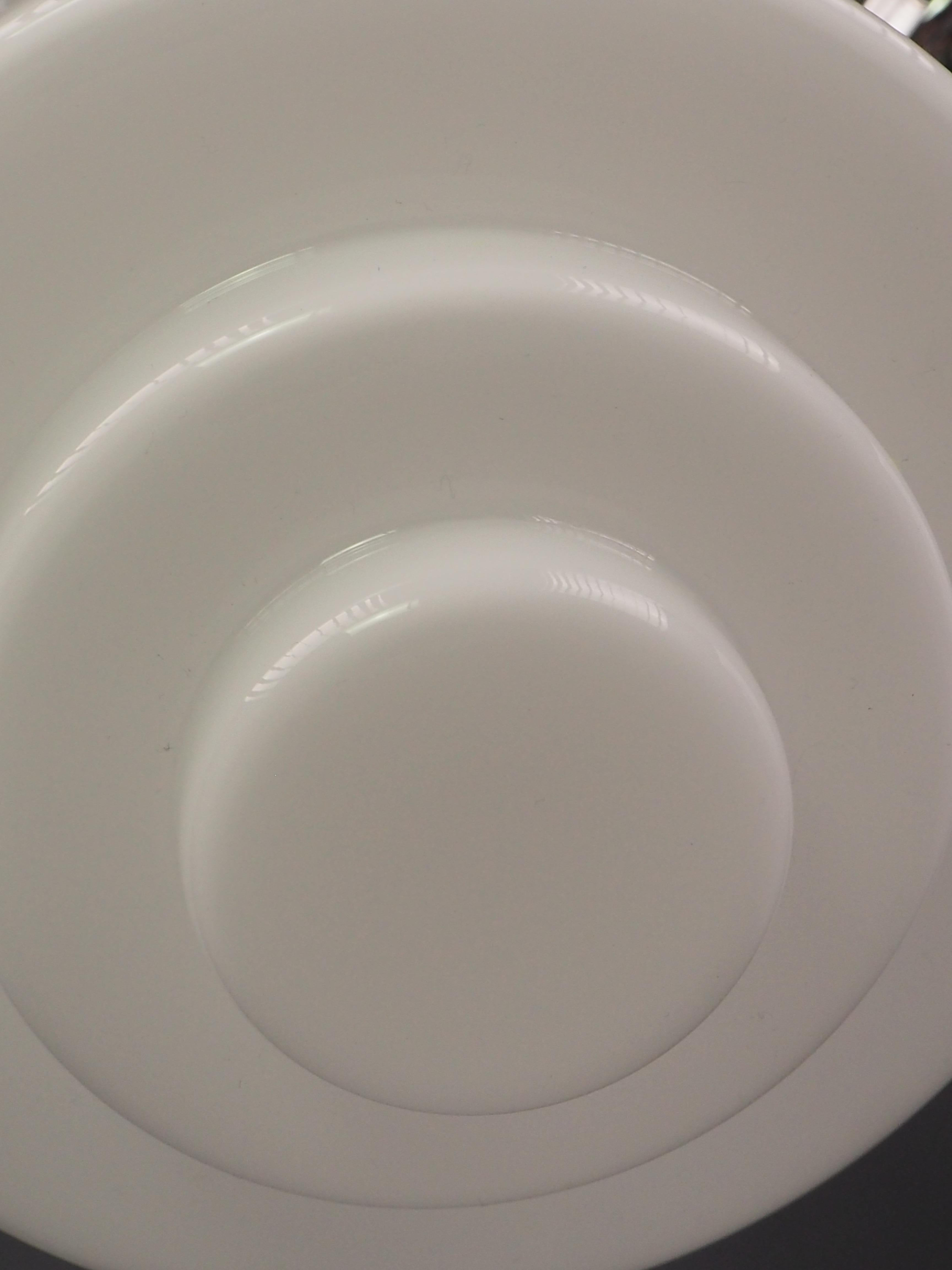 Lámparas Colgantes Art Decó de Opalina - Pareja de Plafones de Vidrio Blanco en venta 6
