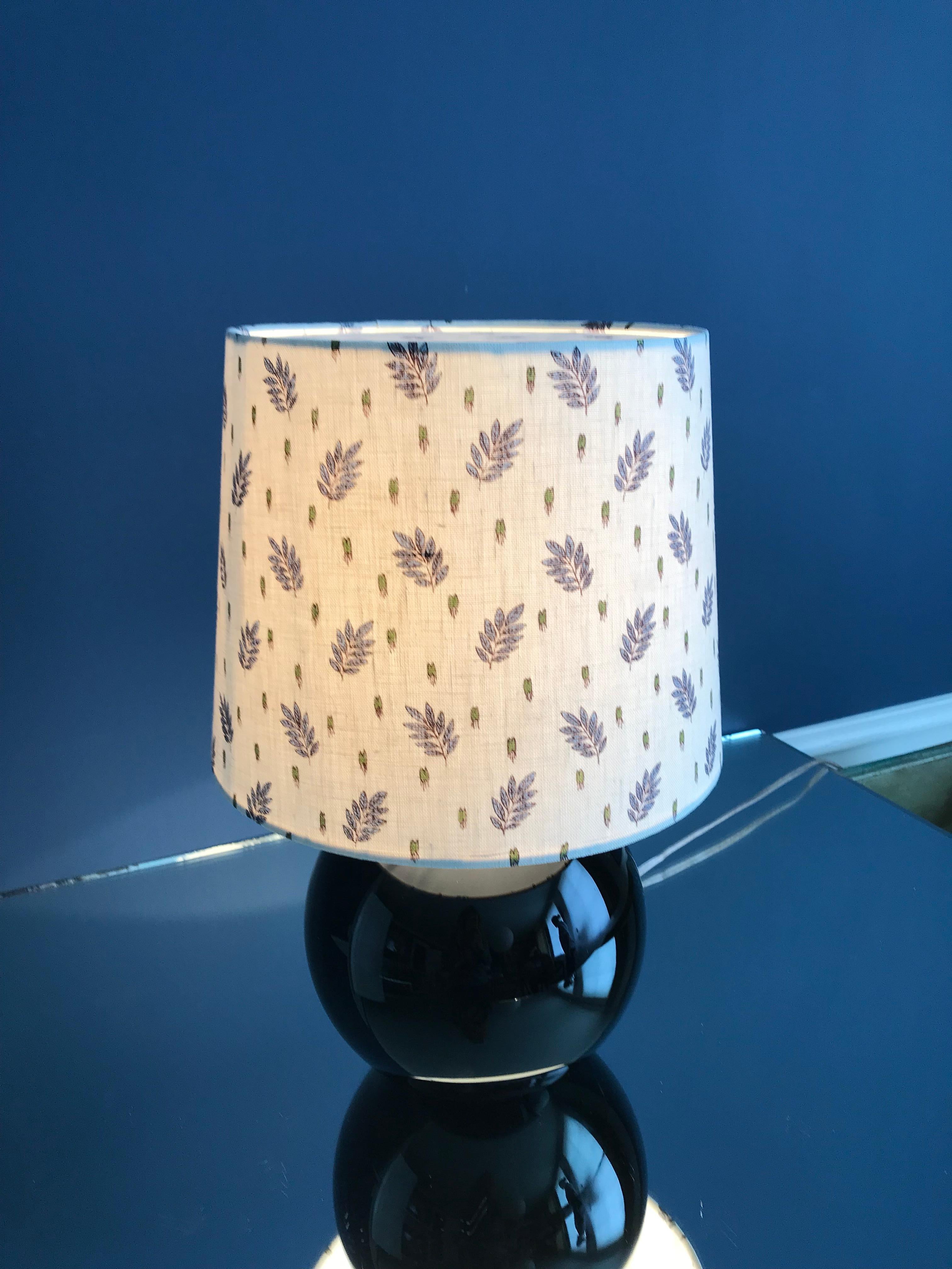 French Art Deco Opaline Table Lamp