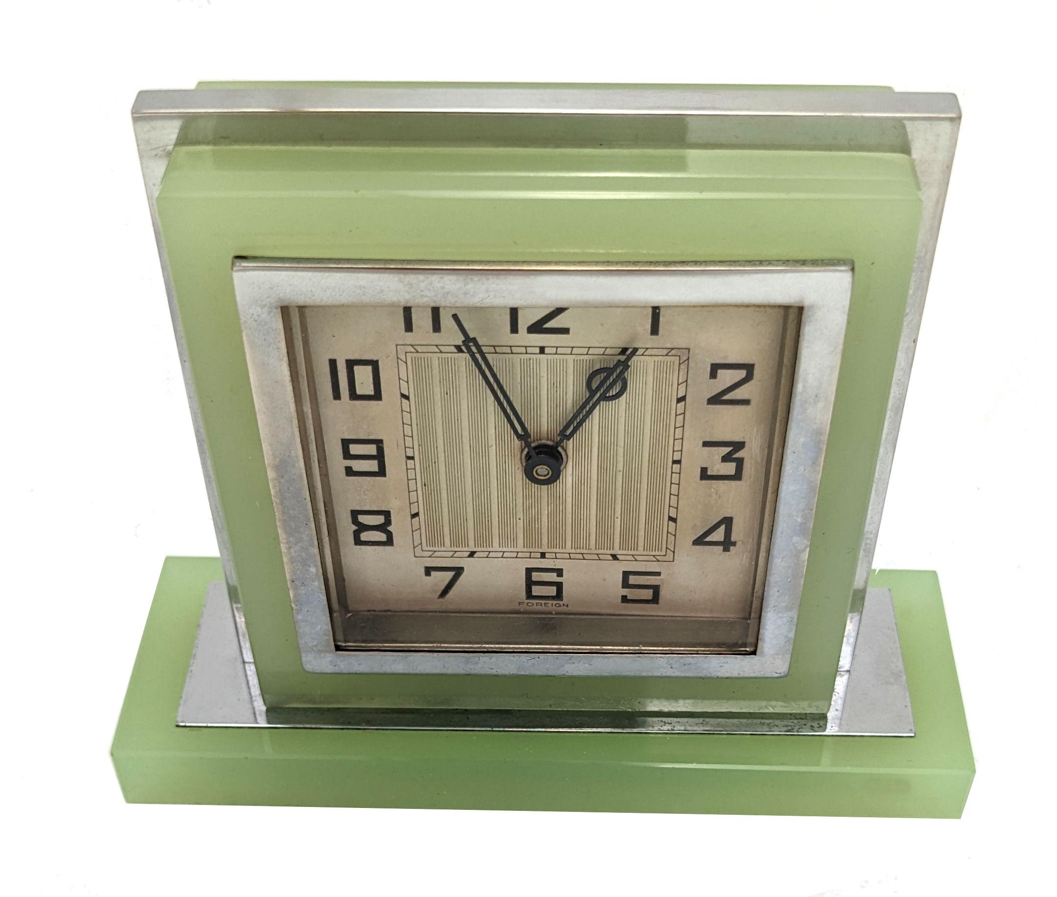 uranium glass clock