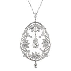 Art Deco Open Diamond Pendant