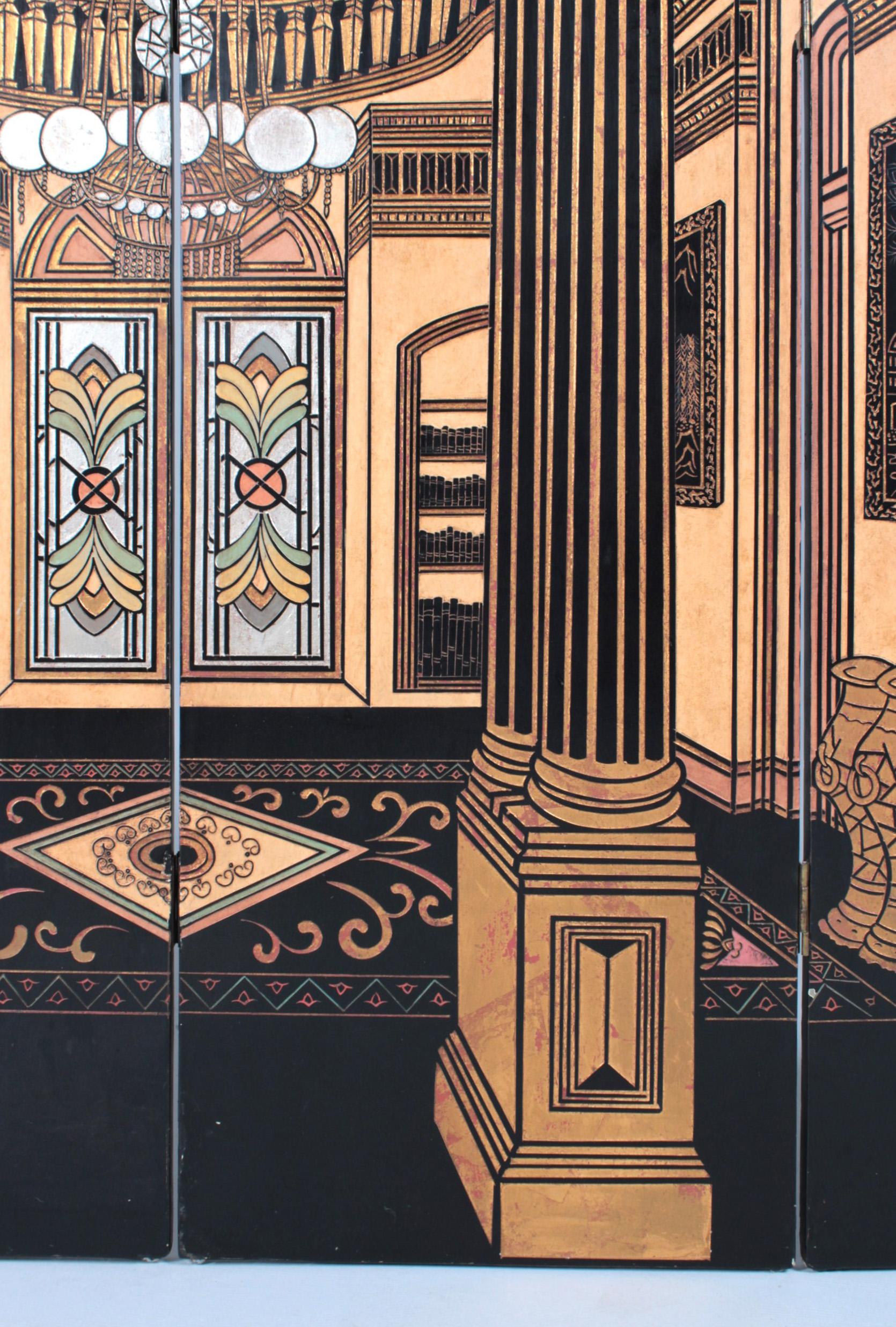 Art Deco or Art Nouveau Screen, Paravent In Good Condition In Greven, DE
