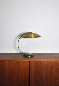 Art Deco- oder Bauhaus-Schreibtischlampe aus Messing von Hillebrand:: 1930er Jahre
