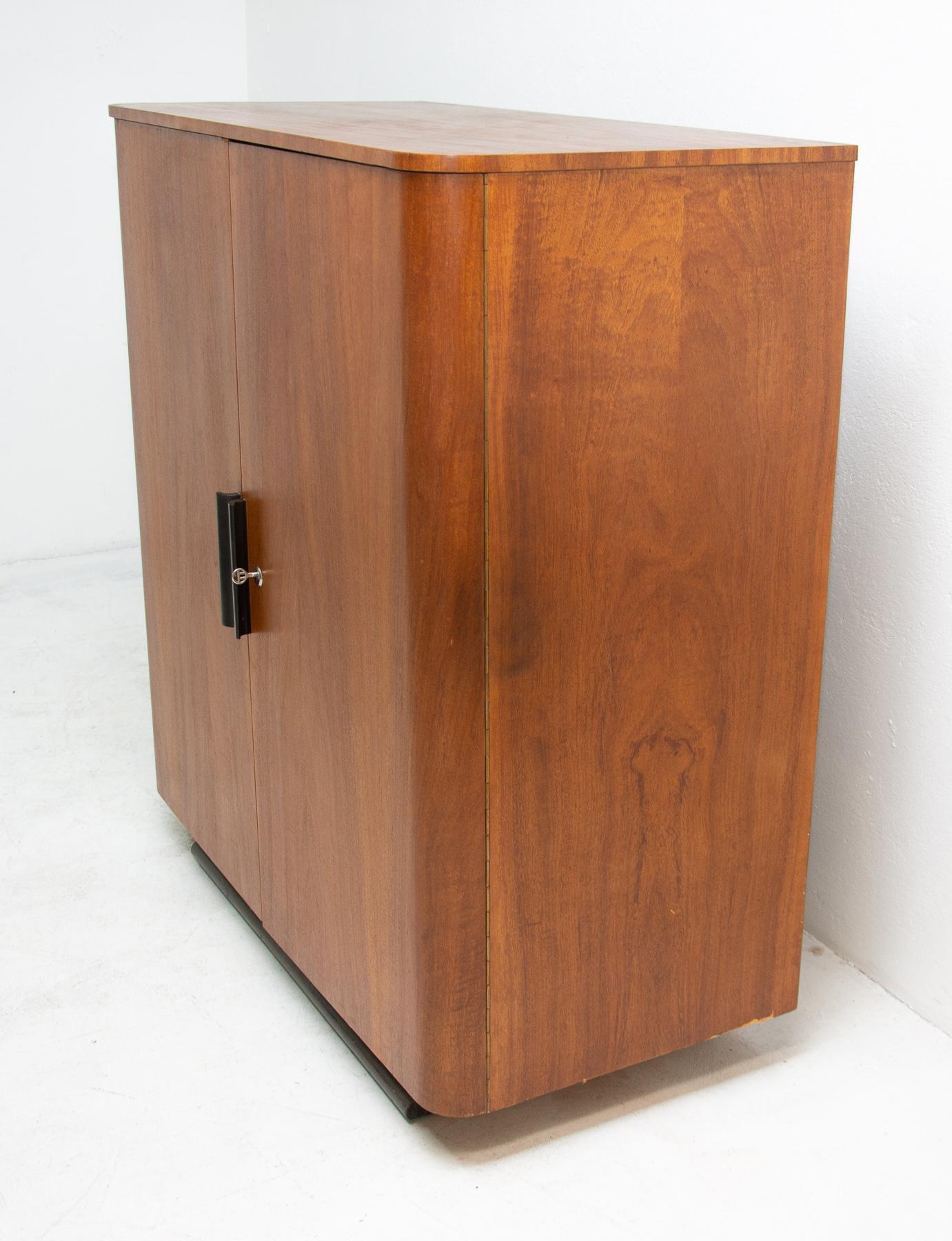 Art Deco or Functionalist Cabinet Designed by Jindřich Halabala for UP Závody 3