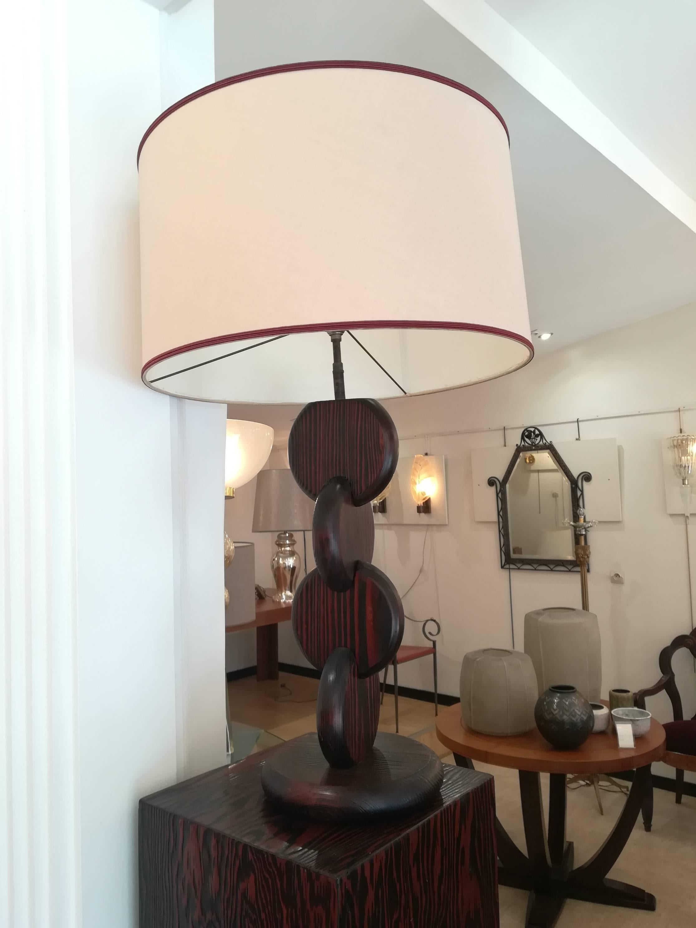 pine table lamp