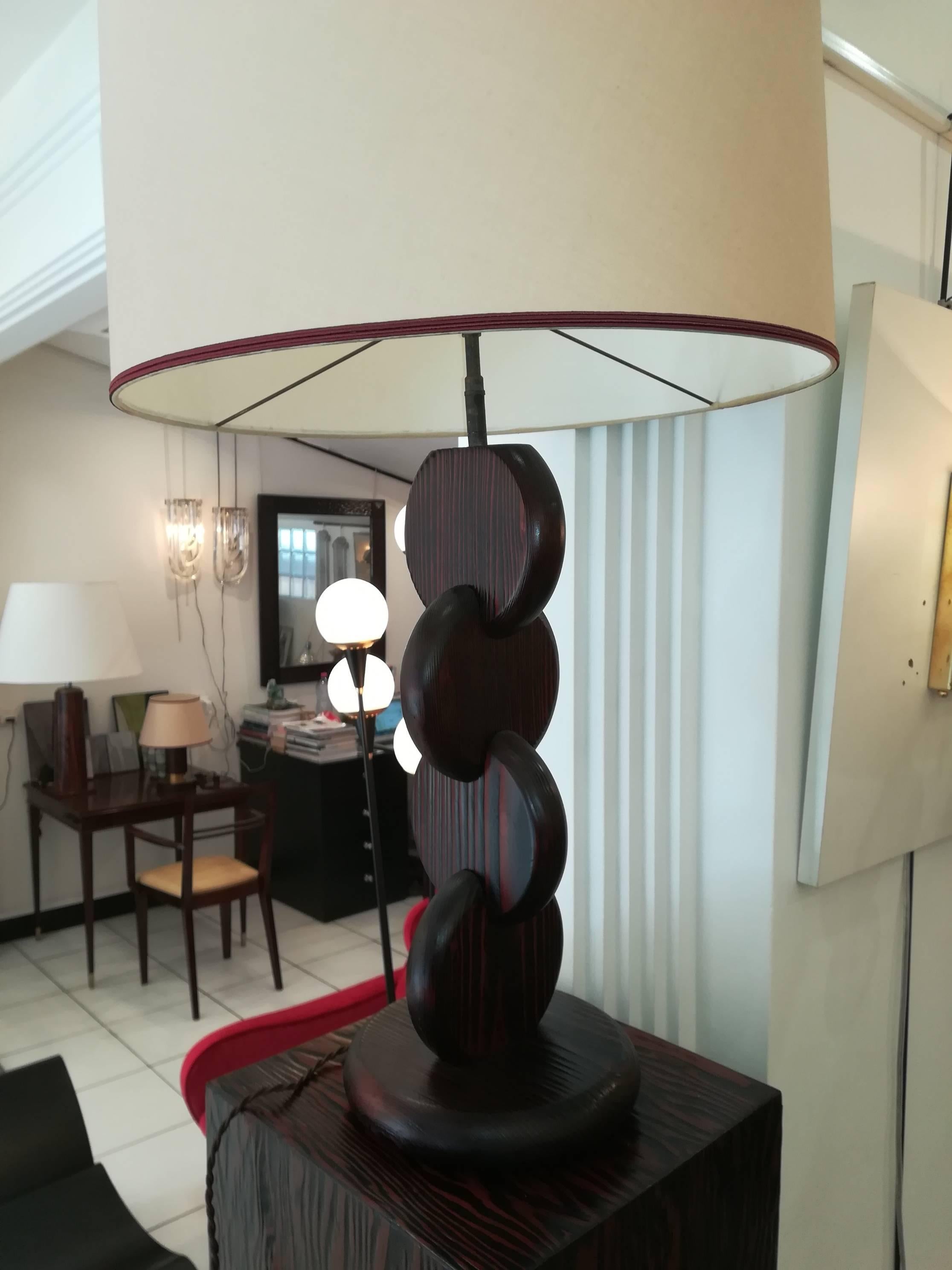 French Art Deco Table Lamp in the Taste of Andre Sornay, circa 1930