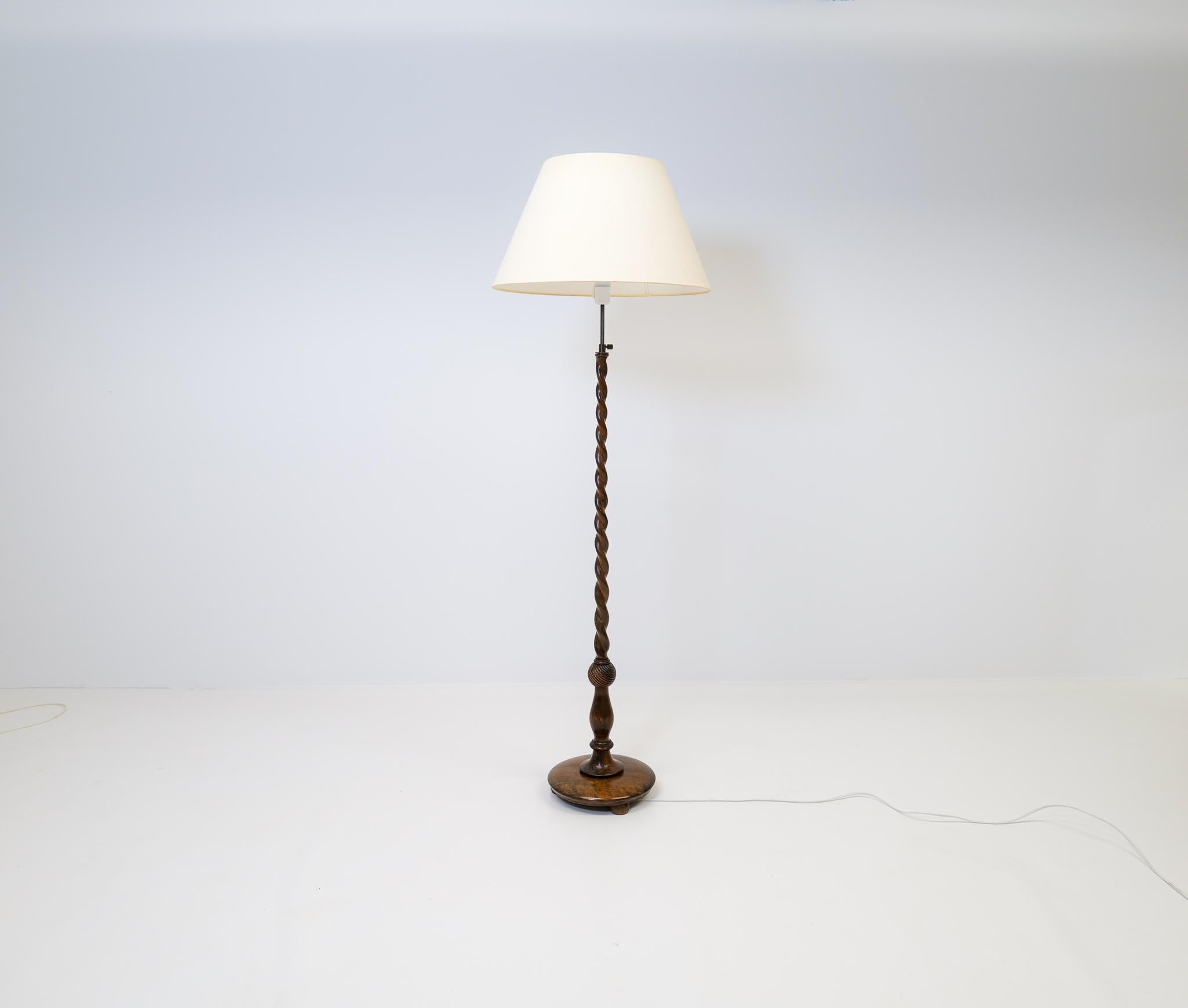 birch floor lamp