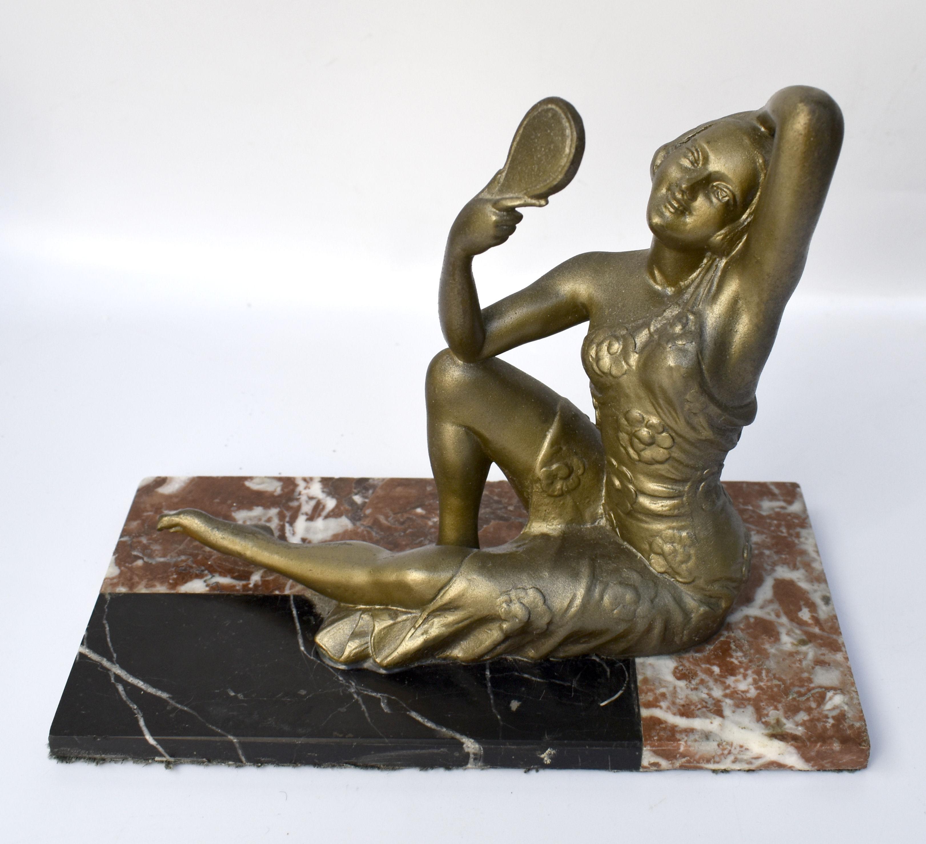 Figurine Art Déco française originale des années 1930 