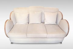 Art Deco Original Cloud Lounge Suite by Epstein with Walnut Banding