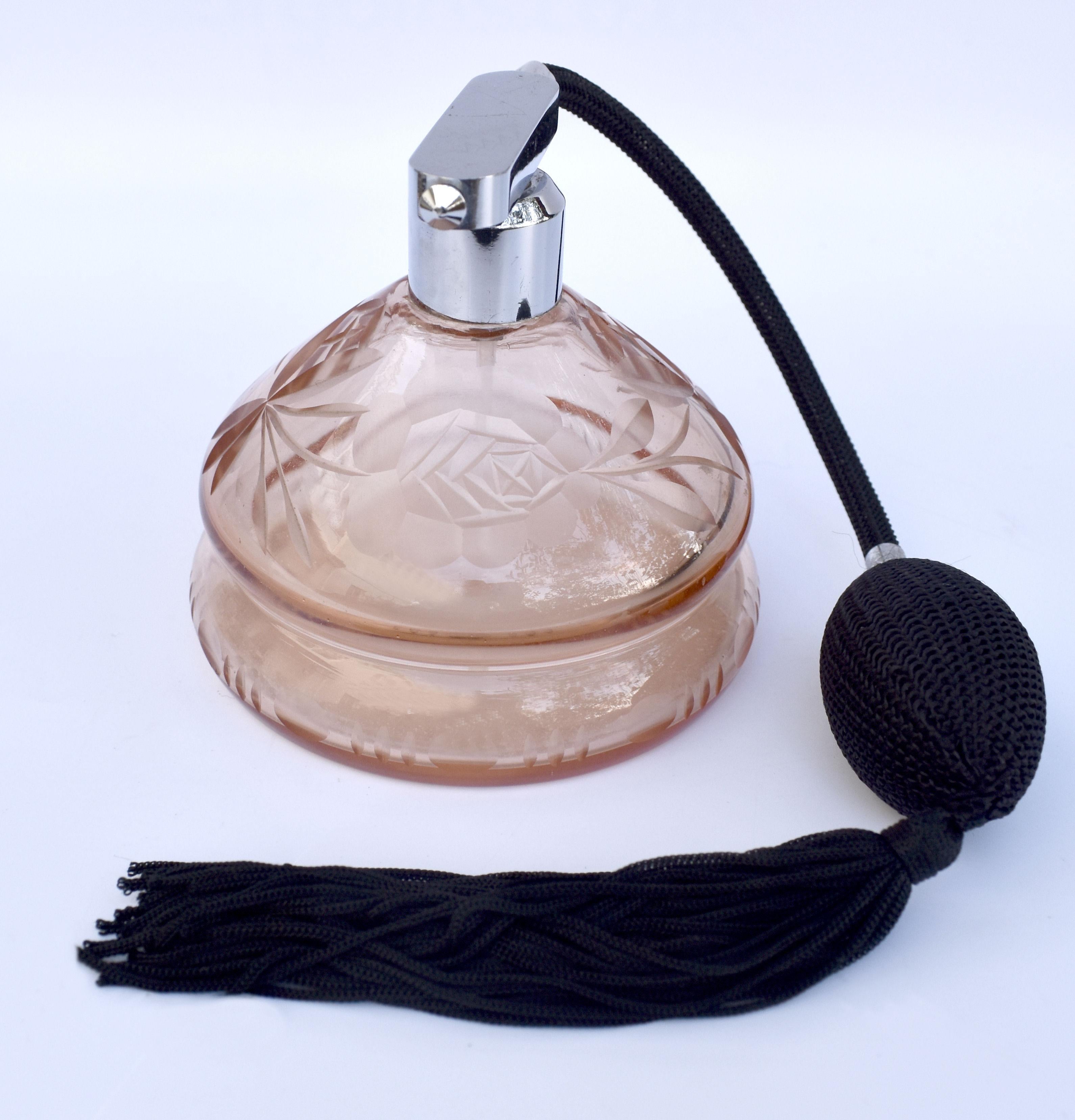 Originaler englischer Damen-Parfüm- Atomizer im Art déco-Stil, um 1930 im Zustand „Gut“ im Angebot in Devon, England