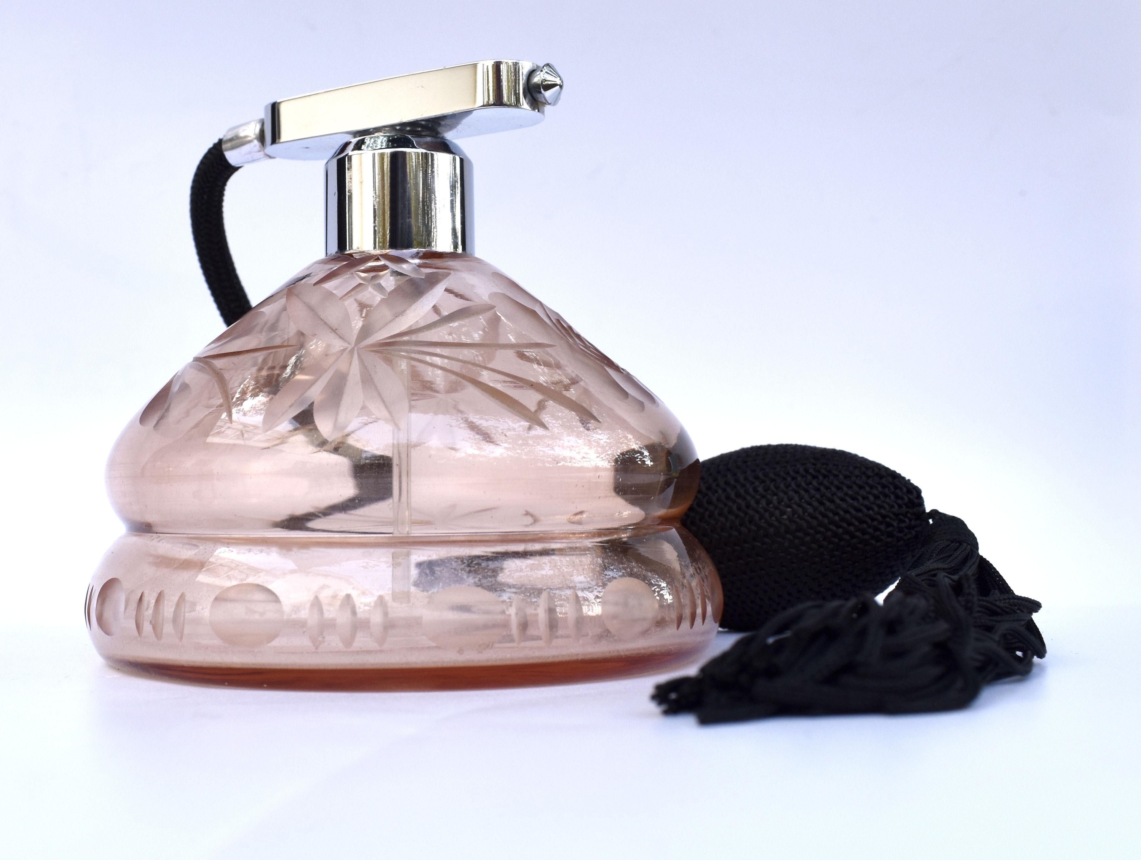 Originaler englischer Damen-Parfüm- Atomizer im Art déco-Stil, um 1930 (20. Jahrhundert) im Angebot