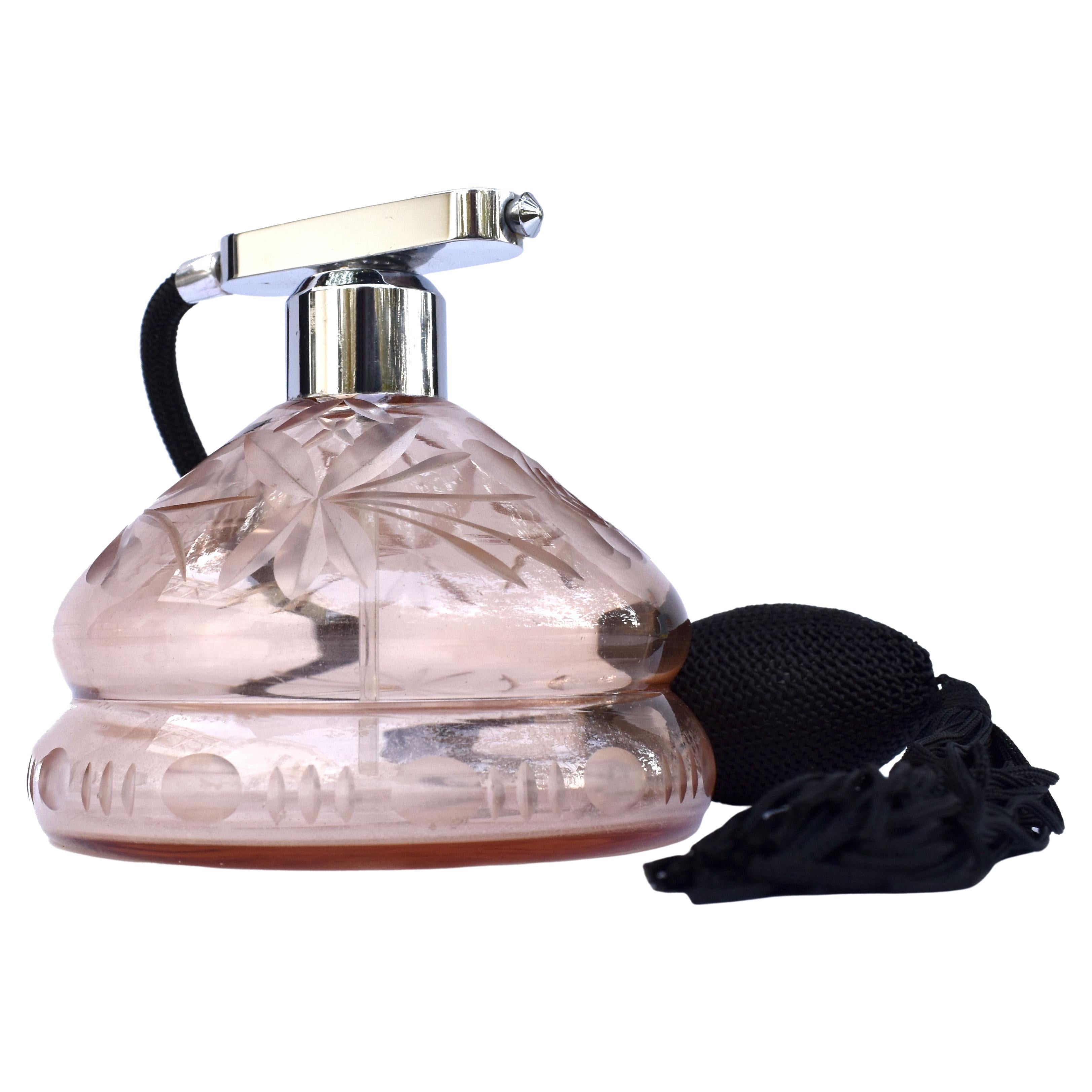 Originaler englischer Damen-Parfüm- Atomizer im Art déco-Stil, um 1930 im Angebot