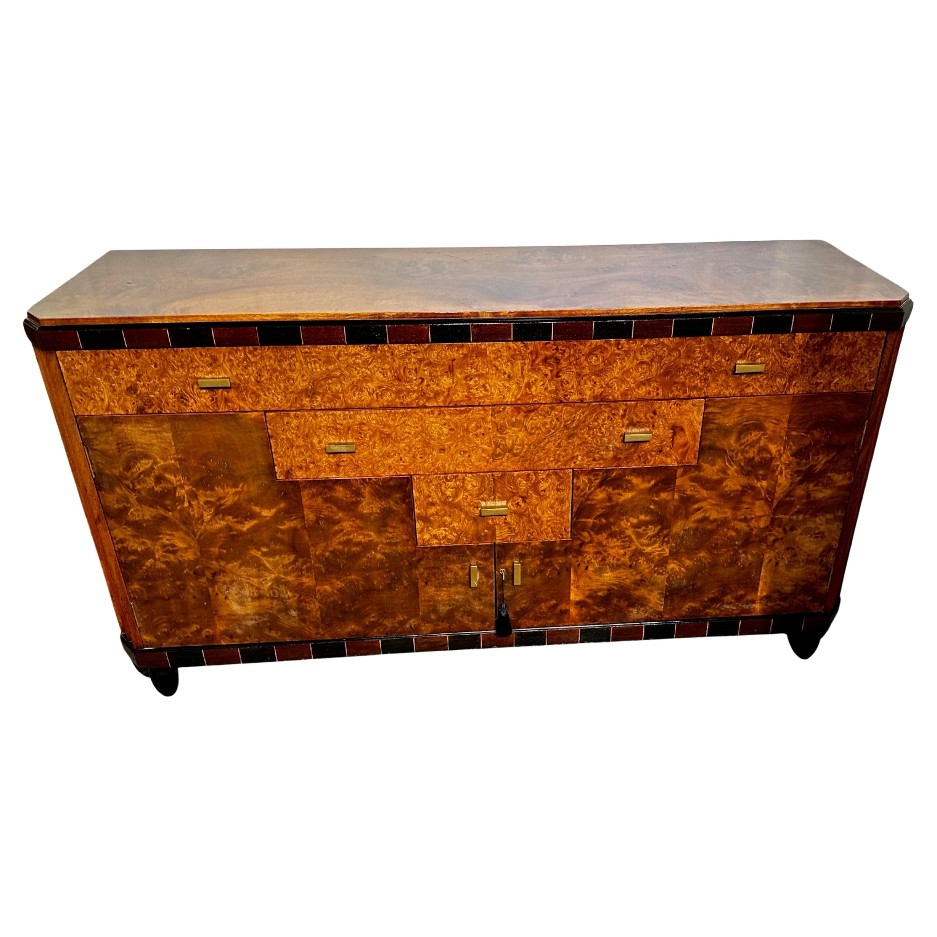 Art Deco Original European German Buffet For Sale