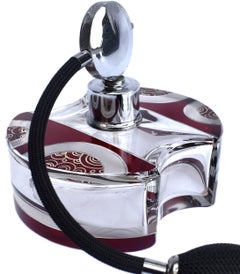 Art Deco Original Huge Crystal Perfume Atomizer, c1930