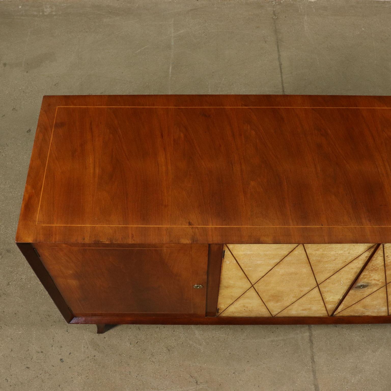 Art Deco Original Italian Cabinet in Buxus and Wood, 1930s 1