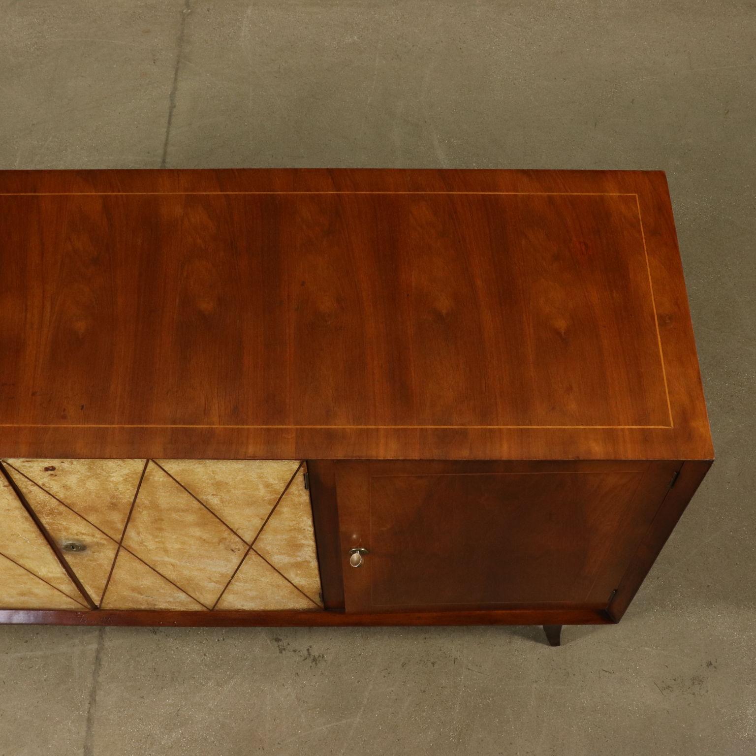 Art Deco Original Italian Cabinet in Buxus and Wood, 1930s 2