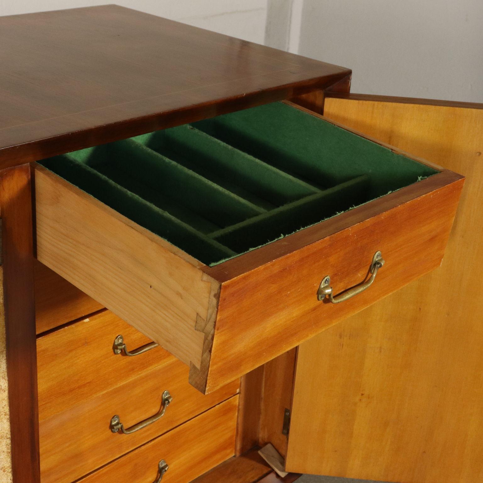 Art Deco Original Italian Cabinet in Buxus and Wood, 1930s 5