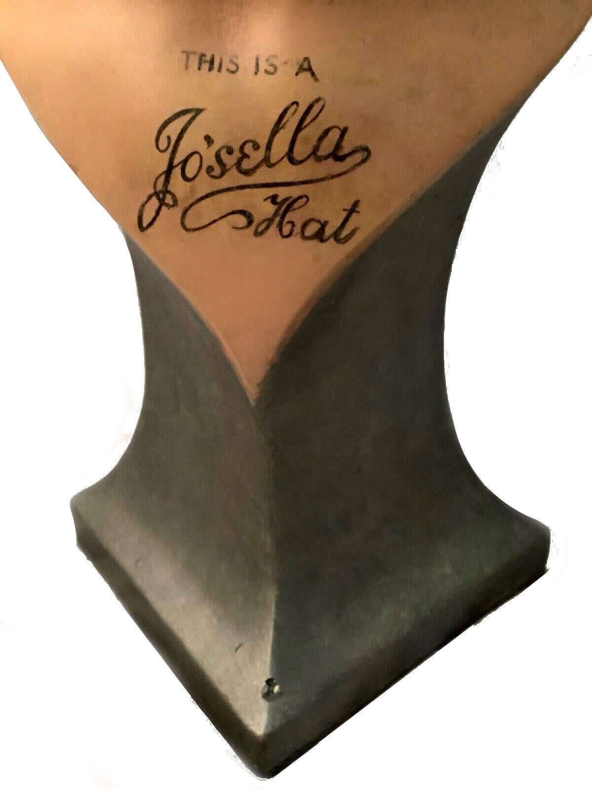 Plaster Art Deco Original 'Josella Hats' Mannequin Head Shop Display, English, c1930s