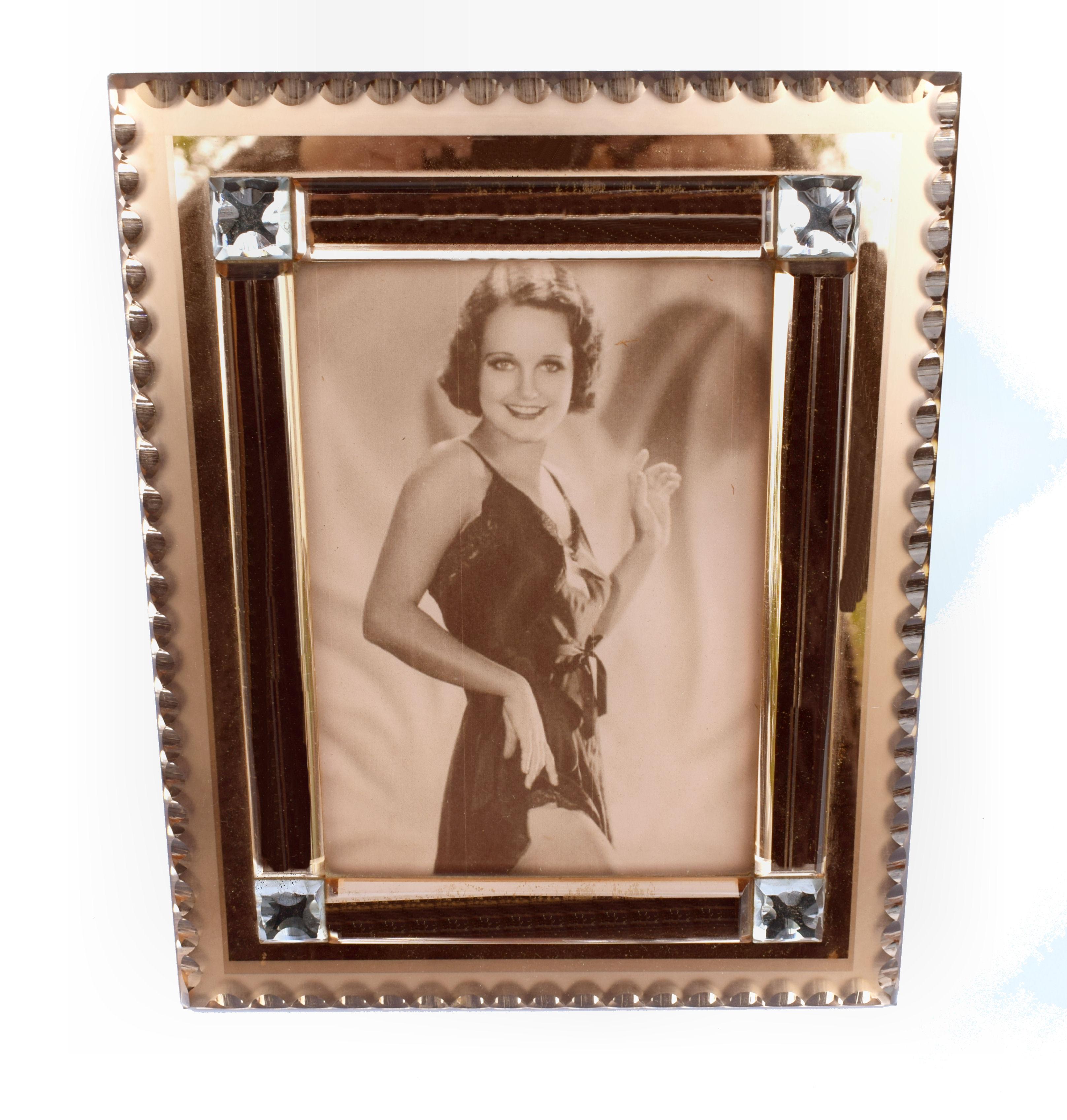 This for your consideration is a fabulously glamorous Art Deco picture frame dating to the 1930s and originating from France. An absolute delight and totally original who wouldn't want this as part of their home interior. The quality is exceptional