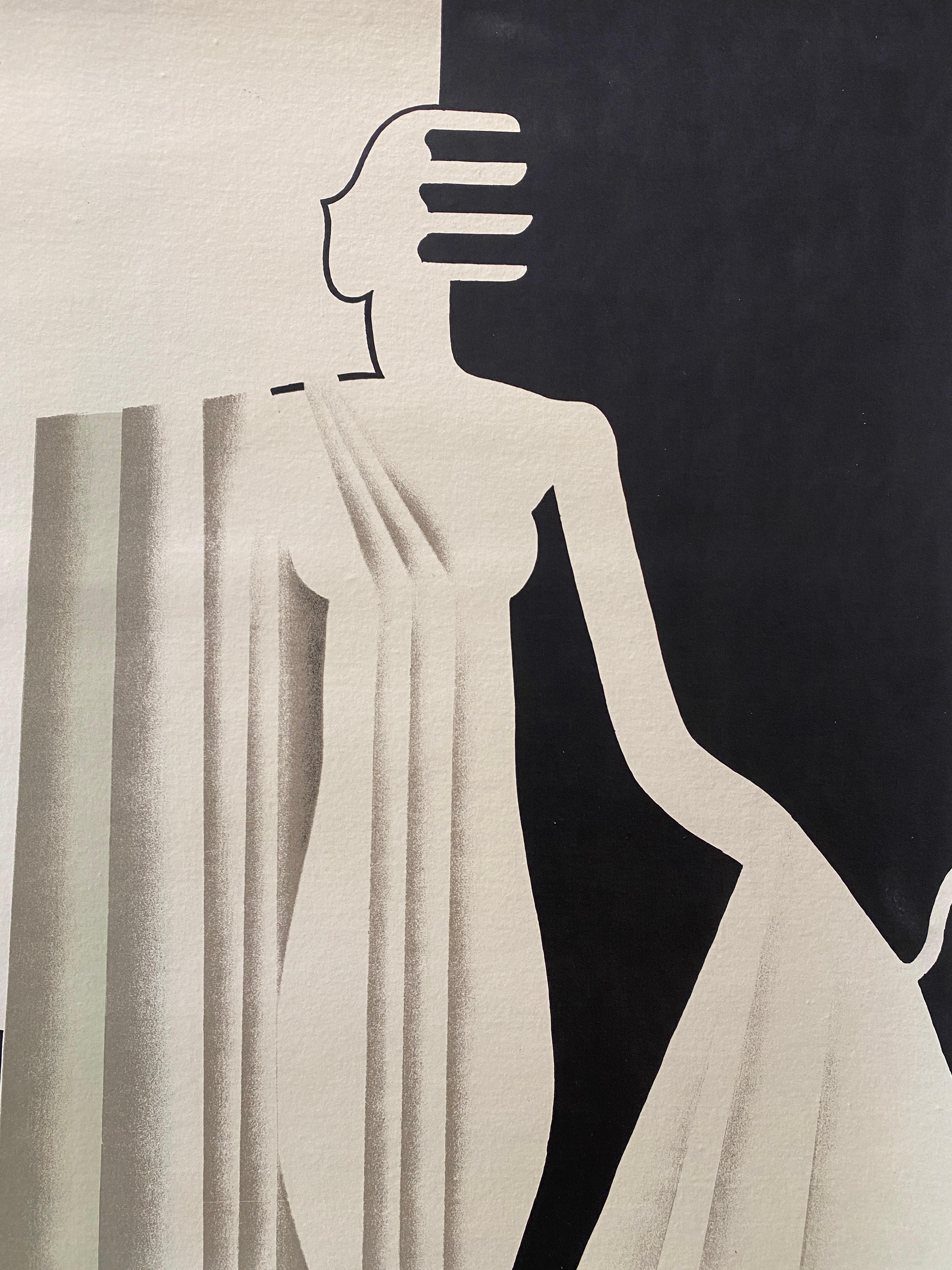 Art Deco Art-Deco Original Poster RAYON DES SOLERIES by Maurice Dufrene, 1930 For Sale