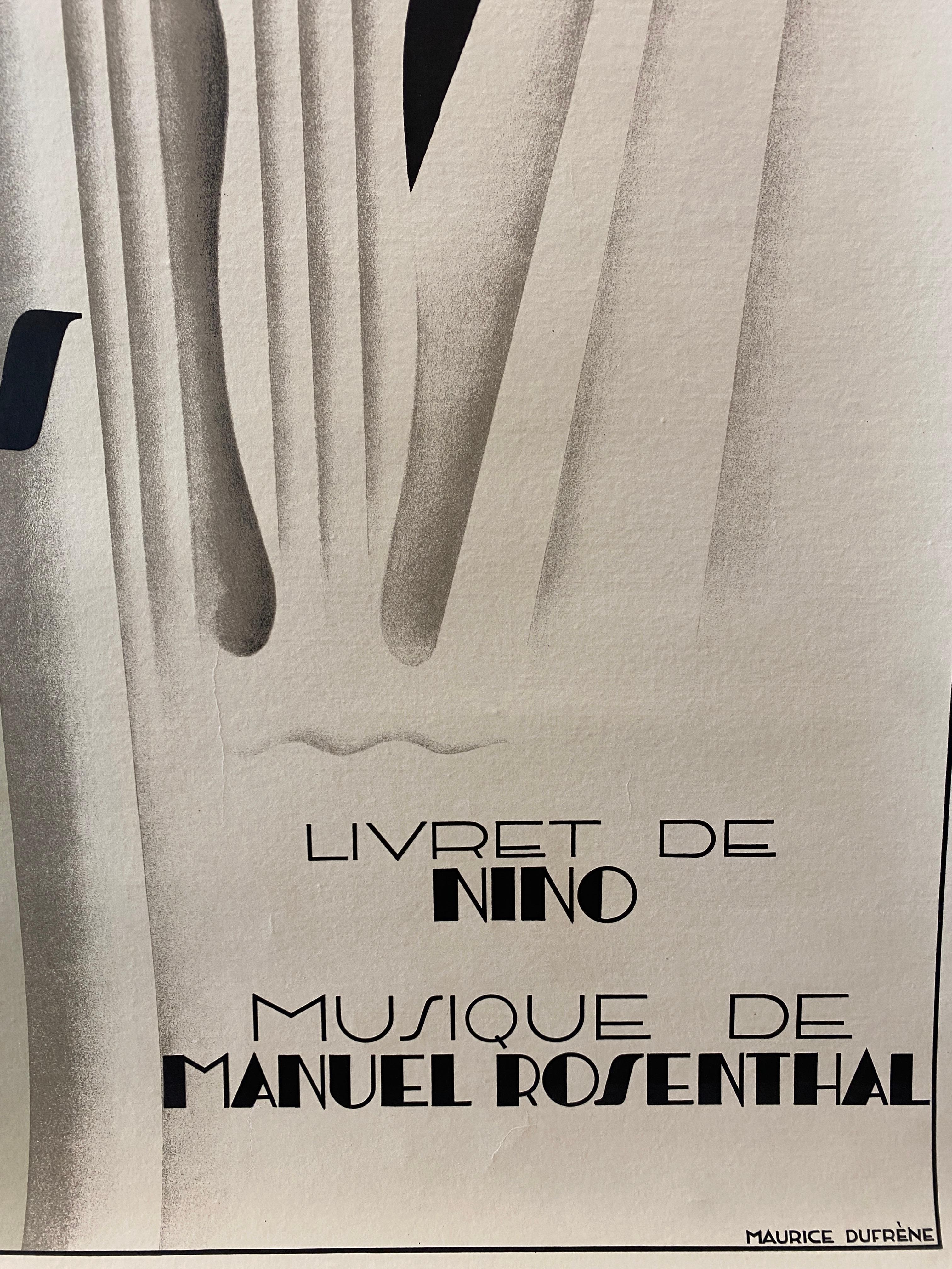 Art-Deco Original Poster RAYON DES SOLERIES by Maurice Dufrene, 1930 In Good Condition For Sale In Melbourne, Victoria
