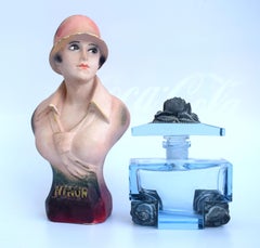 Art Deco Original Shop Counter Display Bust, French, circa 1930