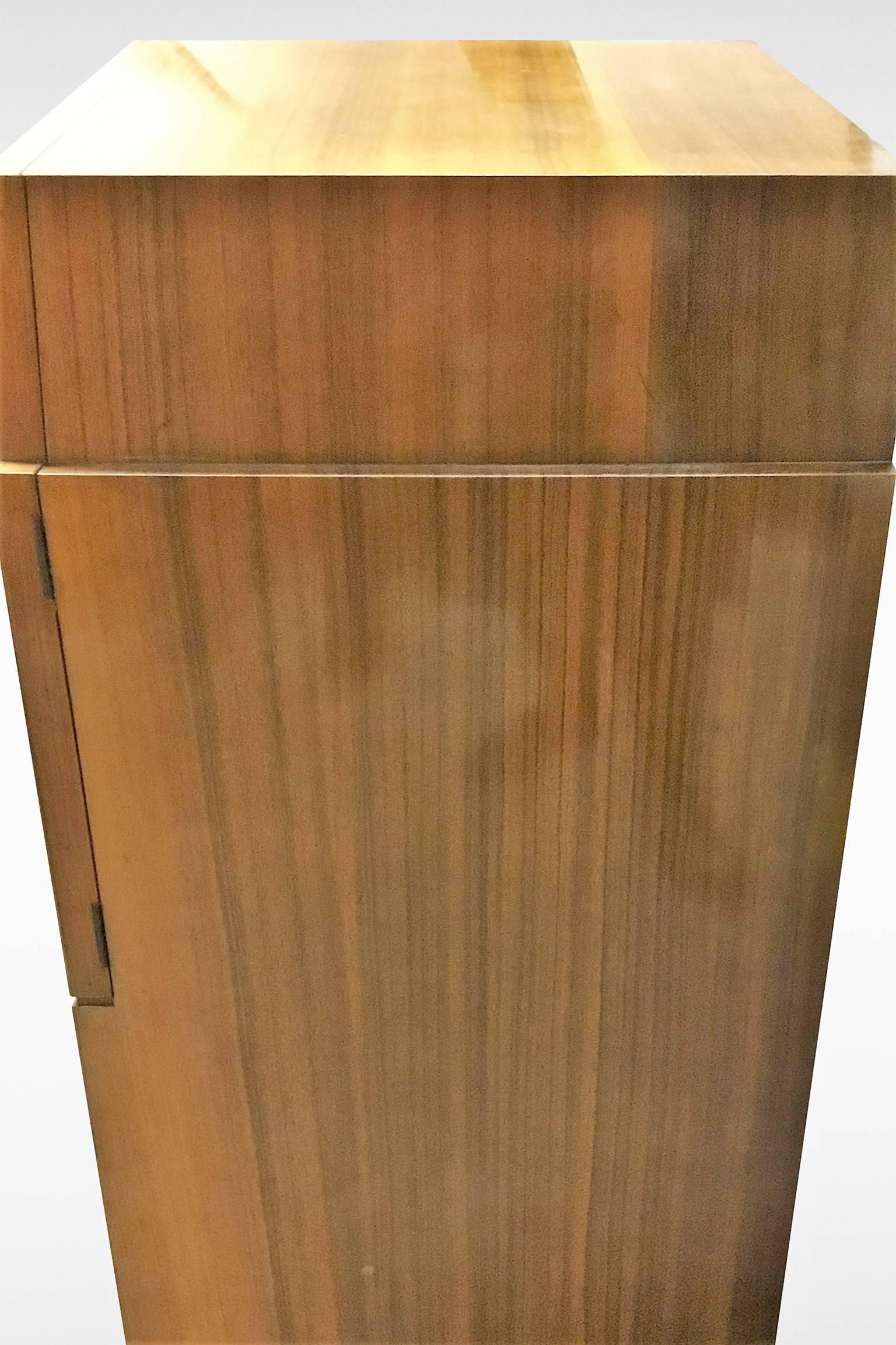 European Art Deco Original Skyscraper Cabinet in Hungarian Ash and Walnut For Sale