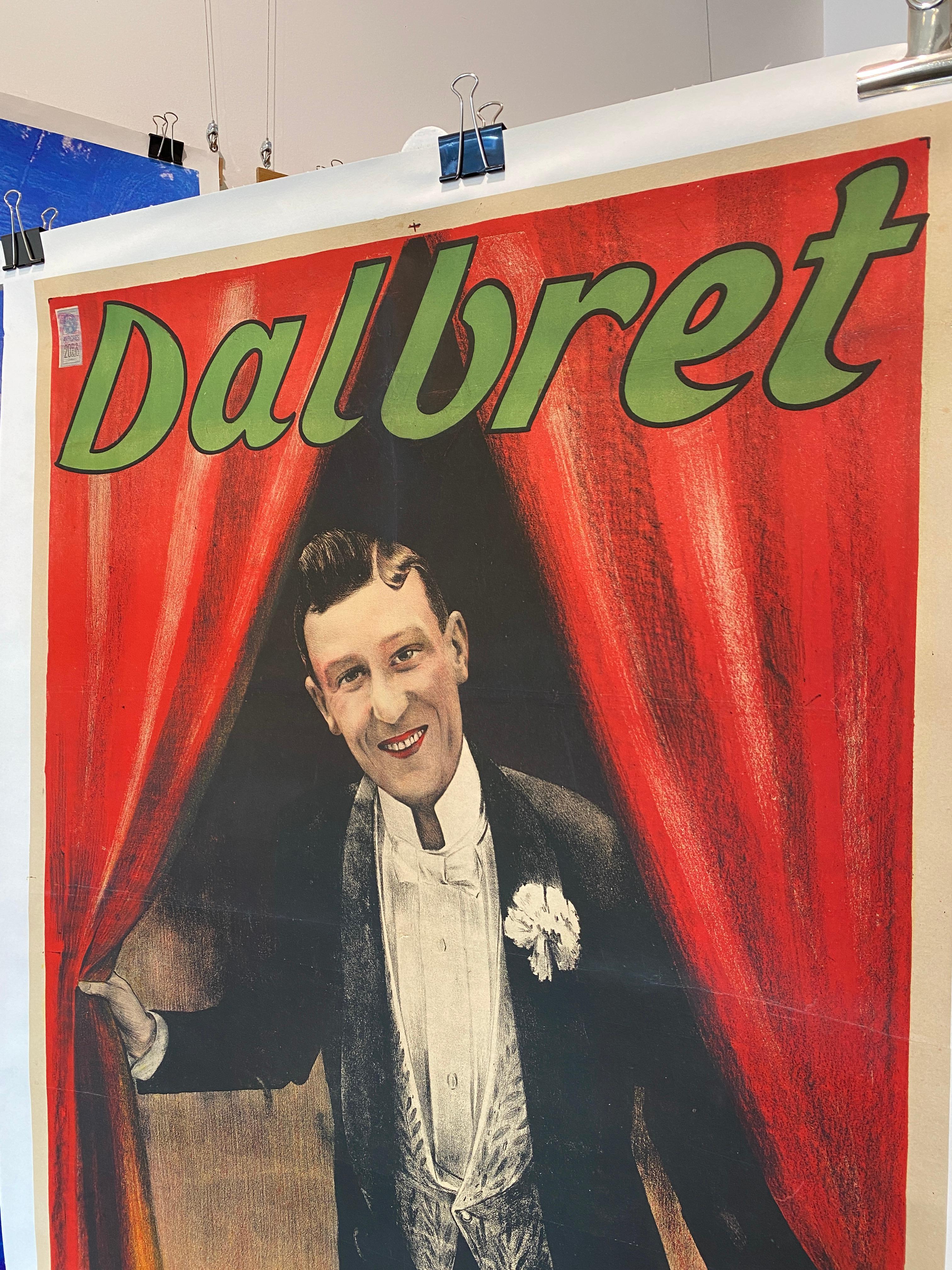 Cartel Art Decó Original Vintage 'Dalbret' circa. 1920 Francés en venta