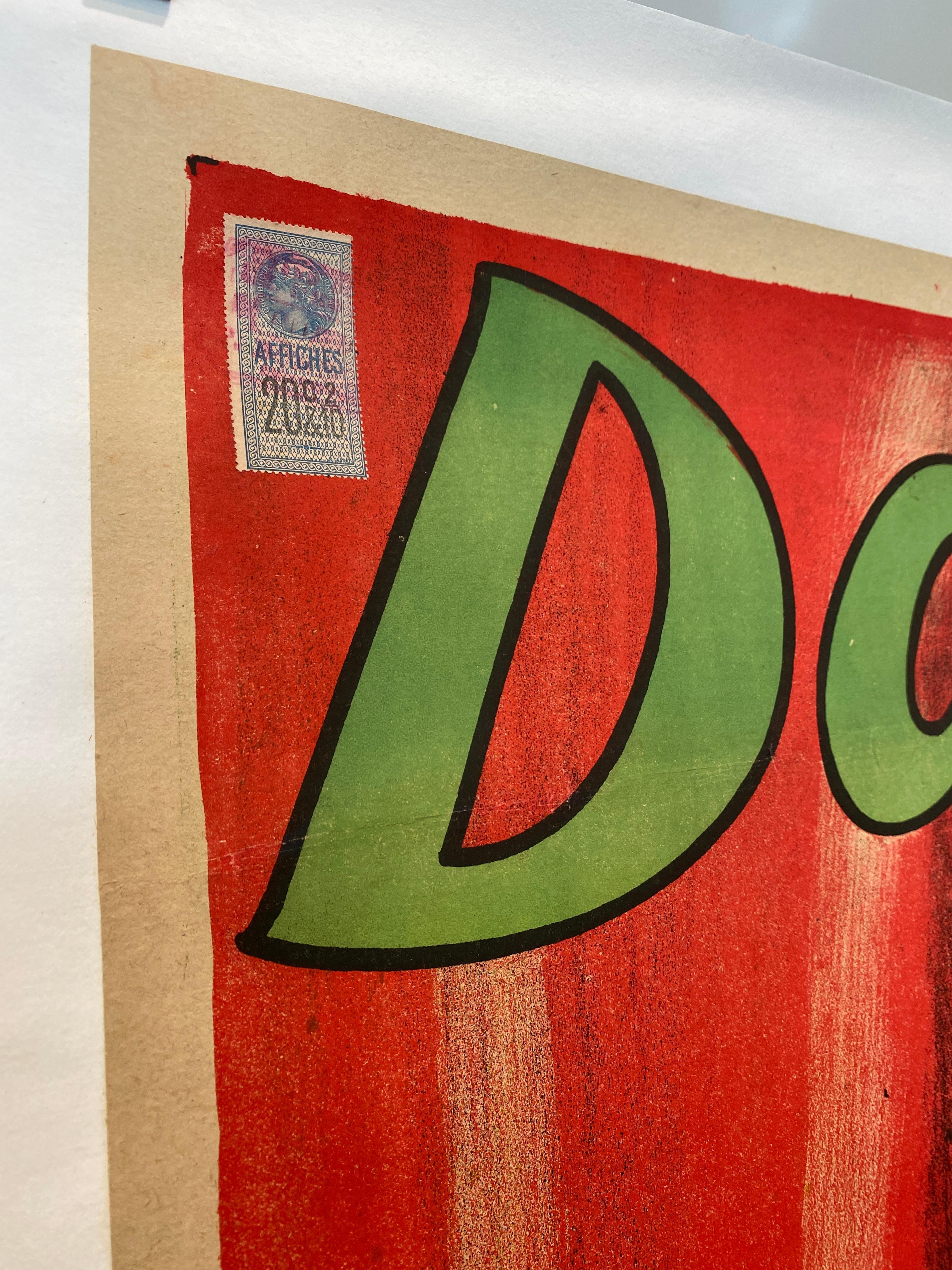 Cartel Art Decó Original Vintage 'Dalbret' circa. 1920 en Bueno estado para la venta en Melbourne, Victoria
