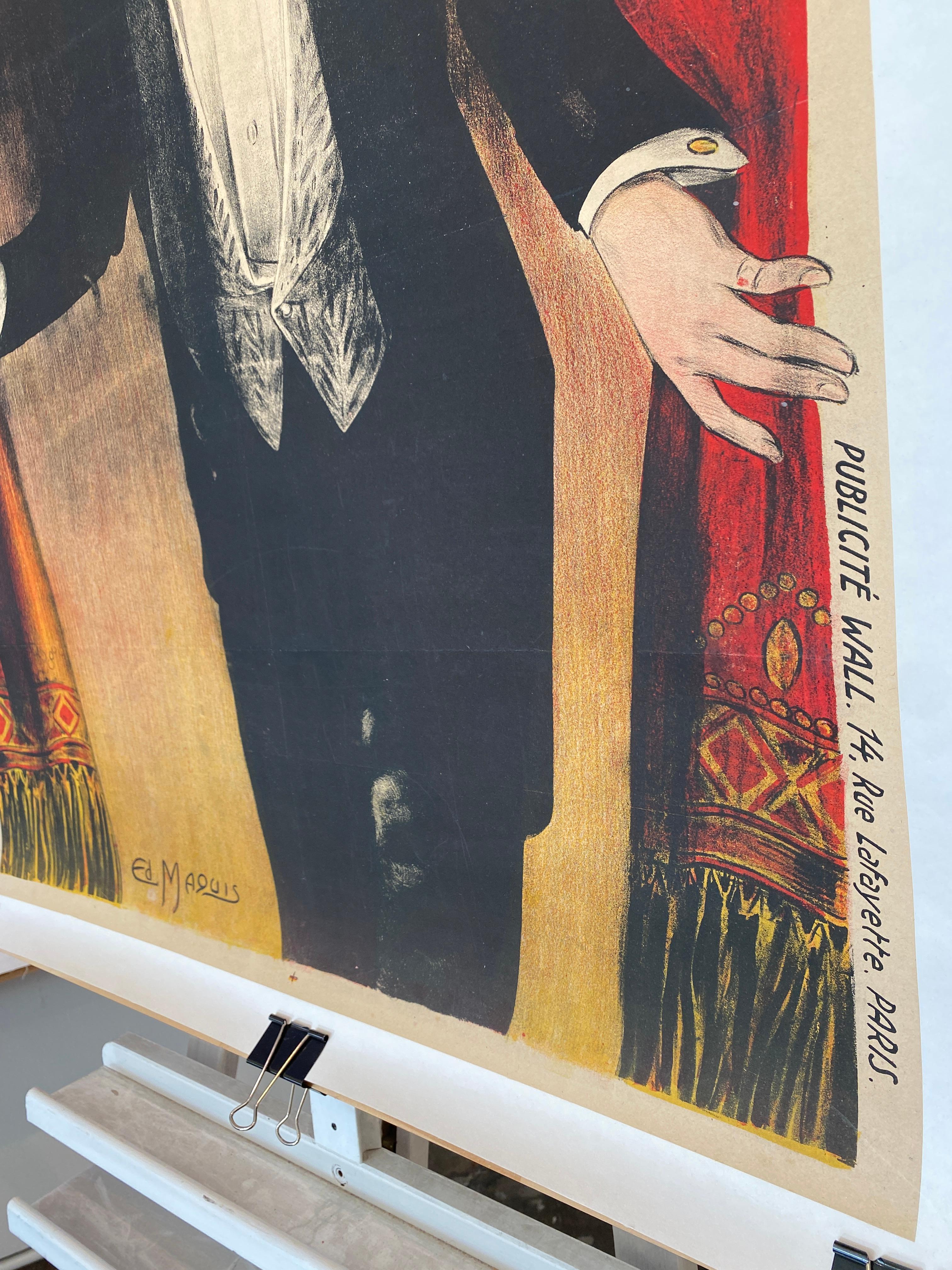 Cartel Art Decó Original Vintage 'Dalbret' circa. 1920 finales del siglo XX en venta