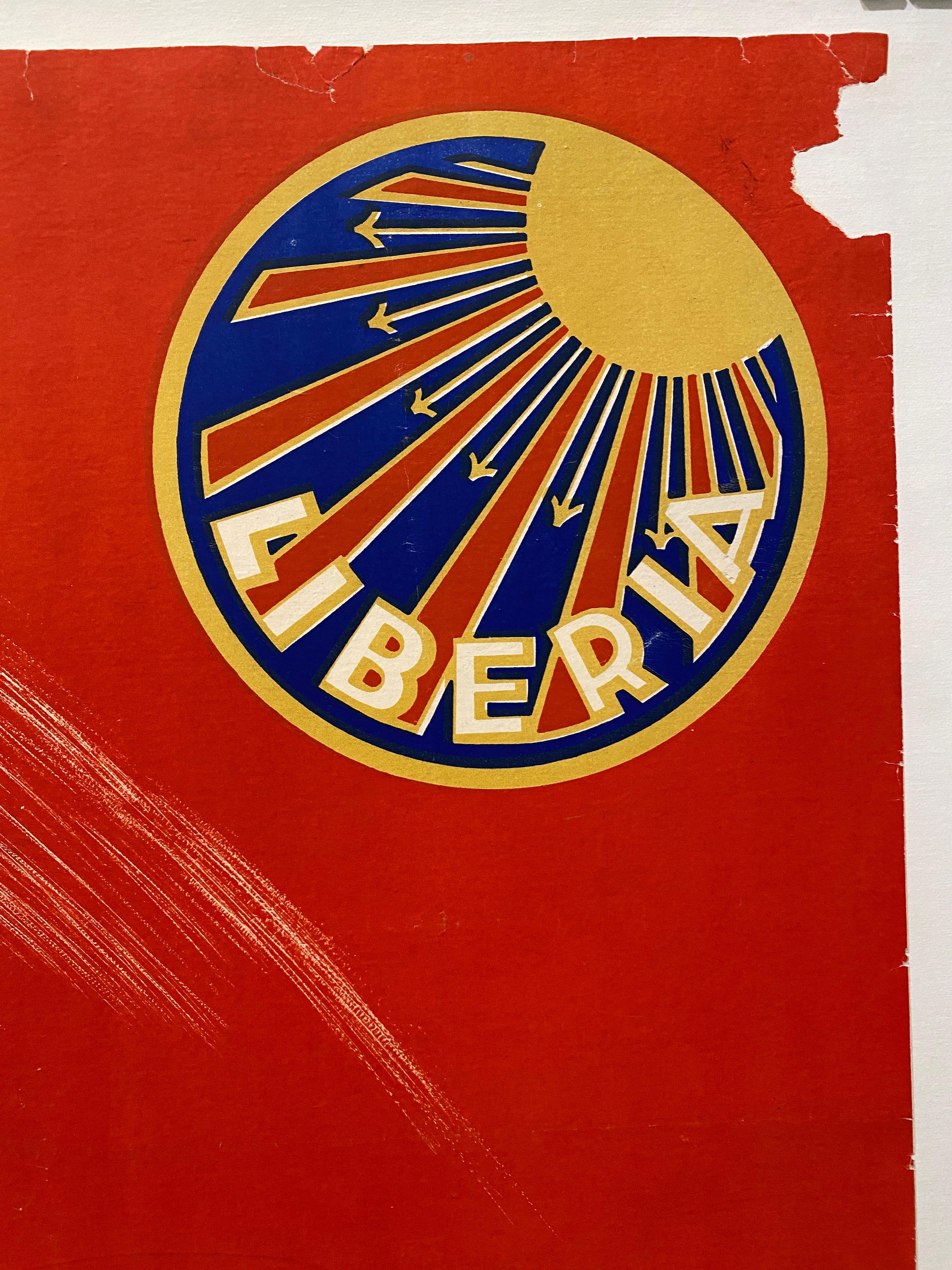 Art Deco Original Vintage Poster, 'LIBERIA CYCLING', 1934 en vente 4