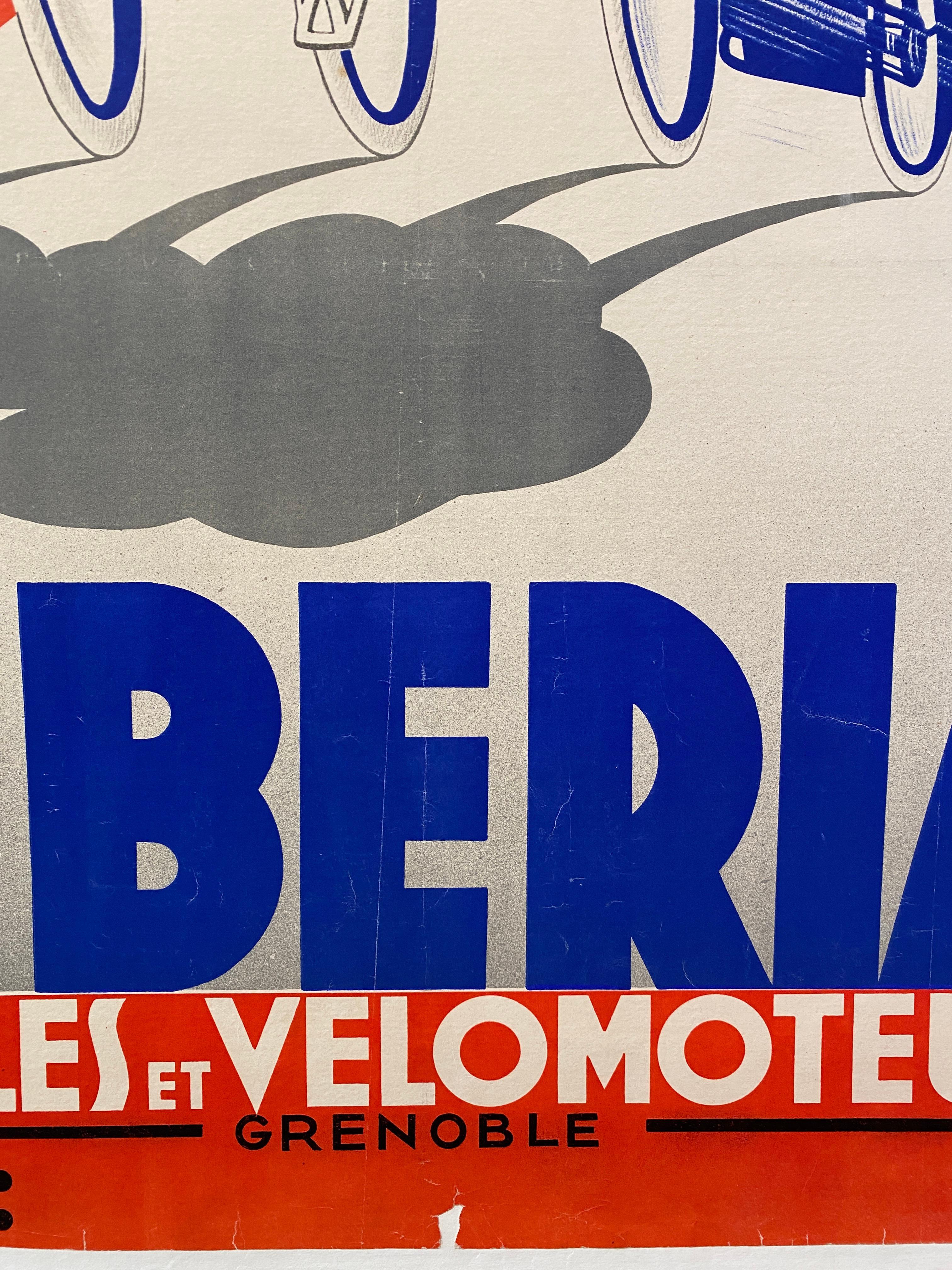 Art Deco Original Vintage Poster, 'LIBERIA CYCLING', 1934 en vente 5