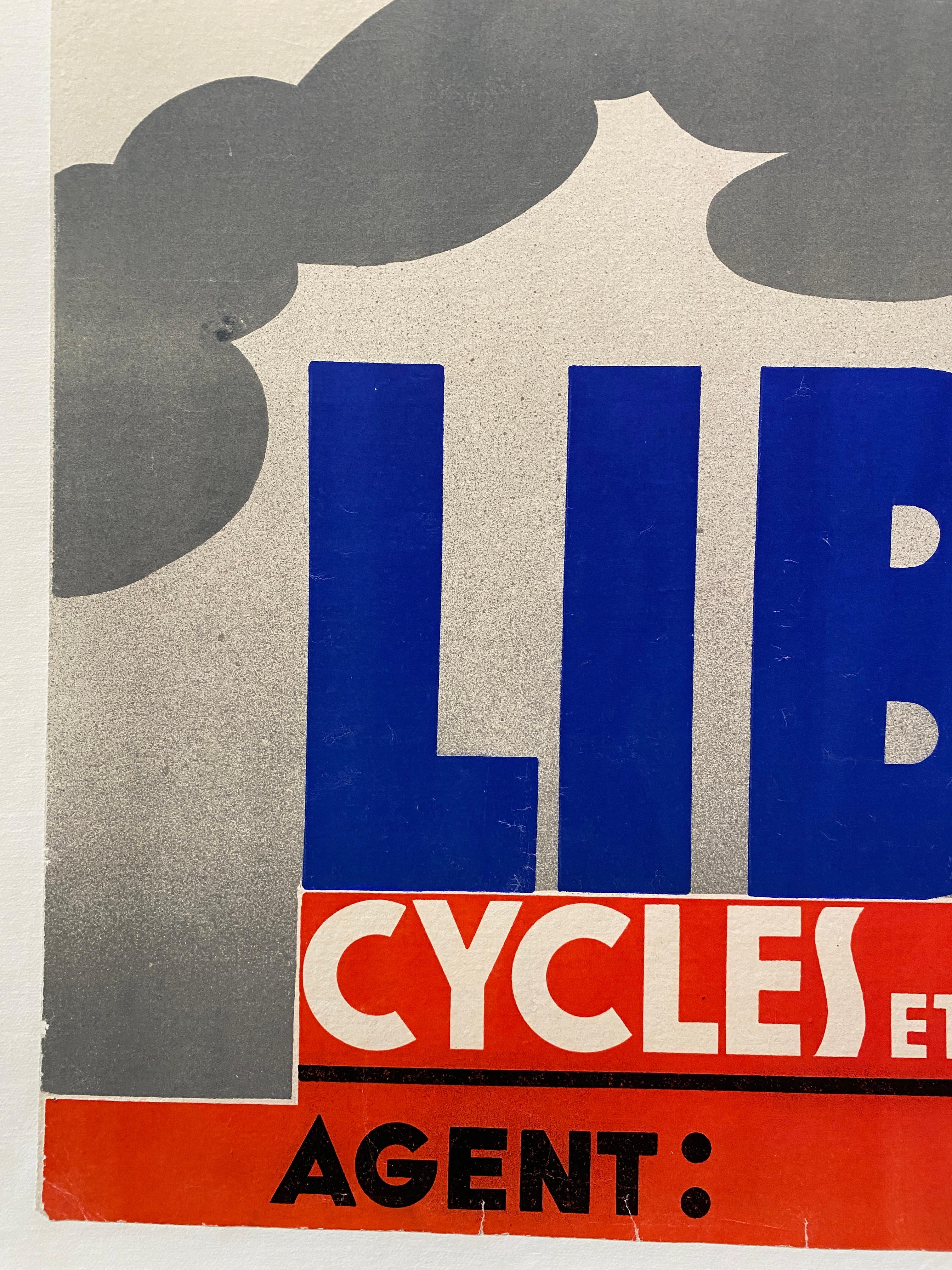 Art Deco Original Vintage Poster, 'LIBERIA CYCLING', 1934 en vente 7