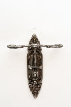 Gancio da esterno Art Deco per borse della spesa Vienna 1920 circa